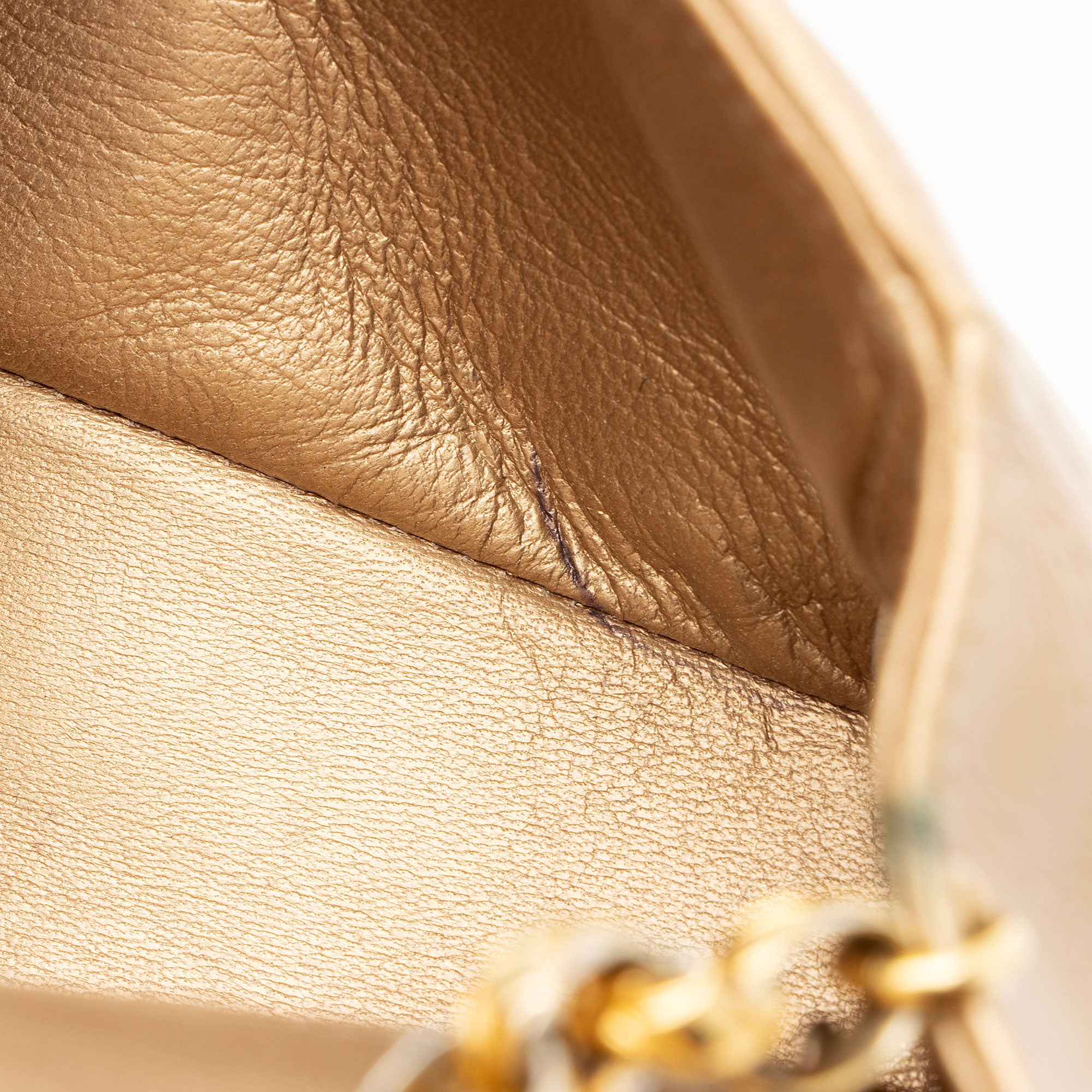 Chanel Vintage Metallic Lambskin Bijoux Mini Flap Bag