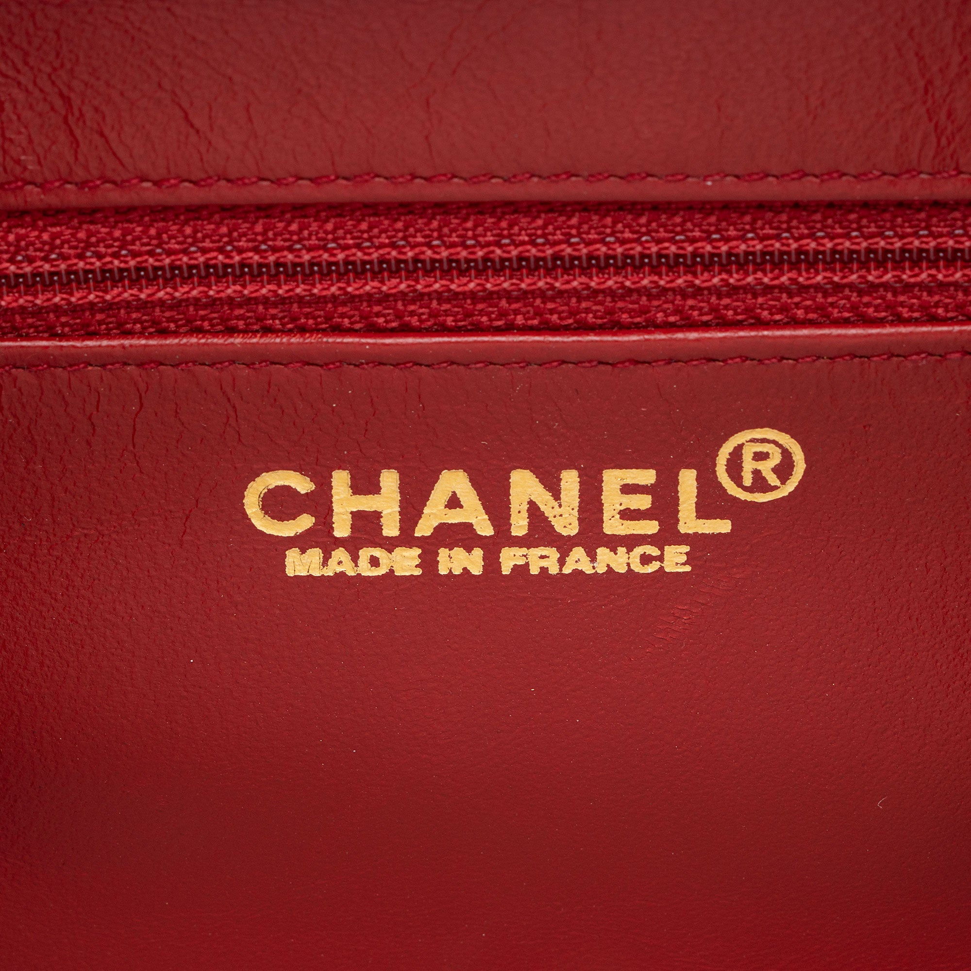 Chanel Vintage Perforated Leather Kiss Lock Shoulder Bag