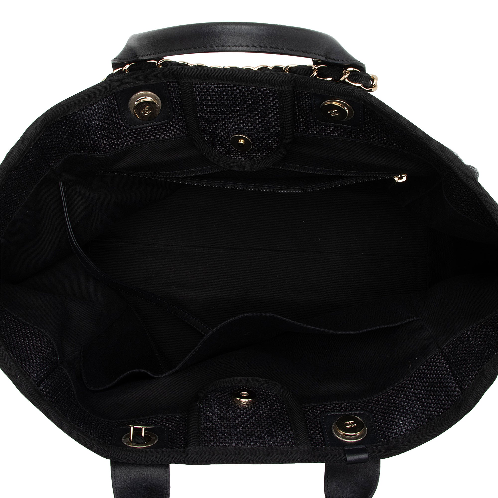 Chanel Woven Straw Deauville Medium Tote (SHF-xRiJ8n)