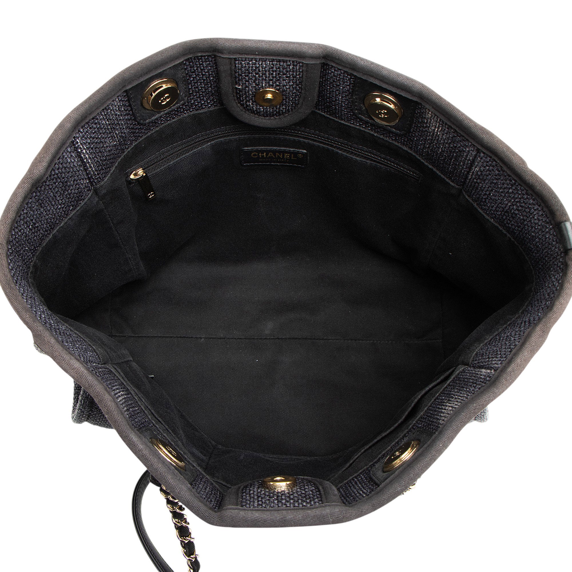 Chanel Woven Straw Deauville Small Tote