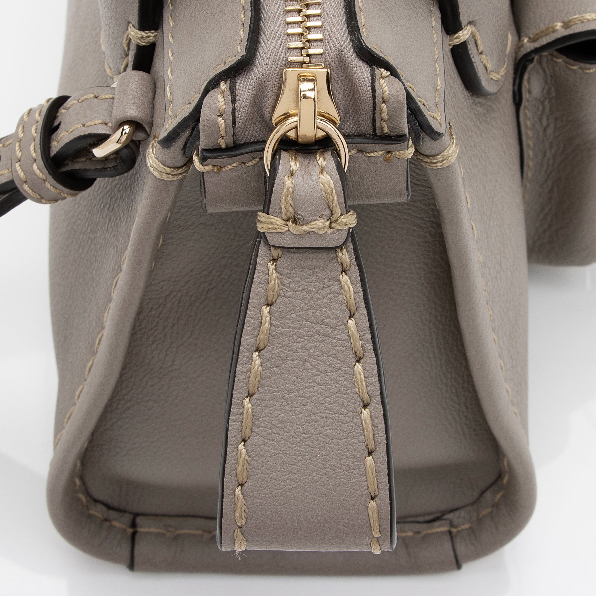 Chloe Buffalo Leather Edith Mini Bag (SHF-bTcFSi)