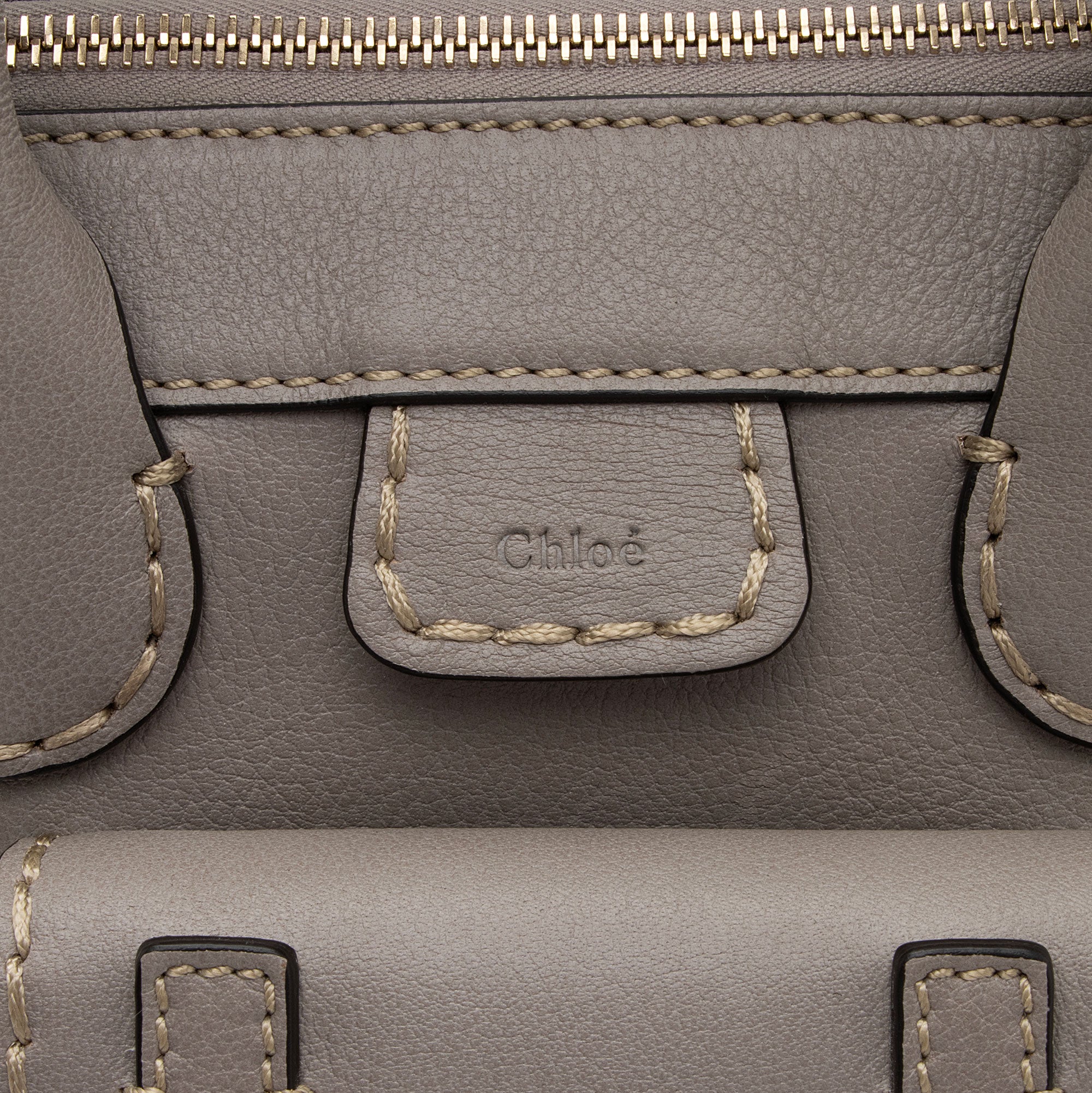 Chloe Buffalo Leather Edith Mini Bag (SHF-bTcFSi)