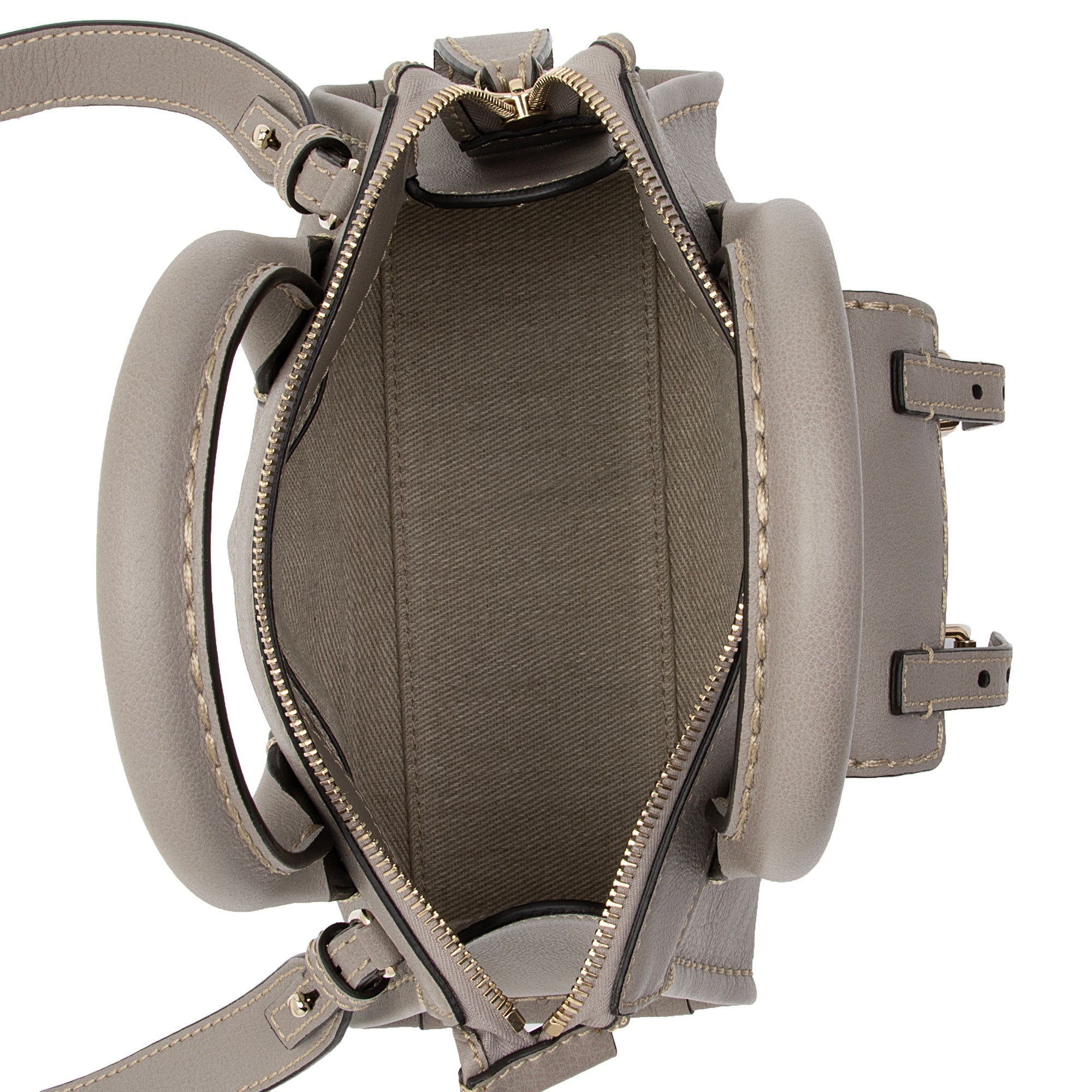 Chloe Buffalo Leather Edith Mini Bag (SHF-bTcFSi)