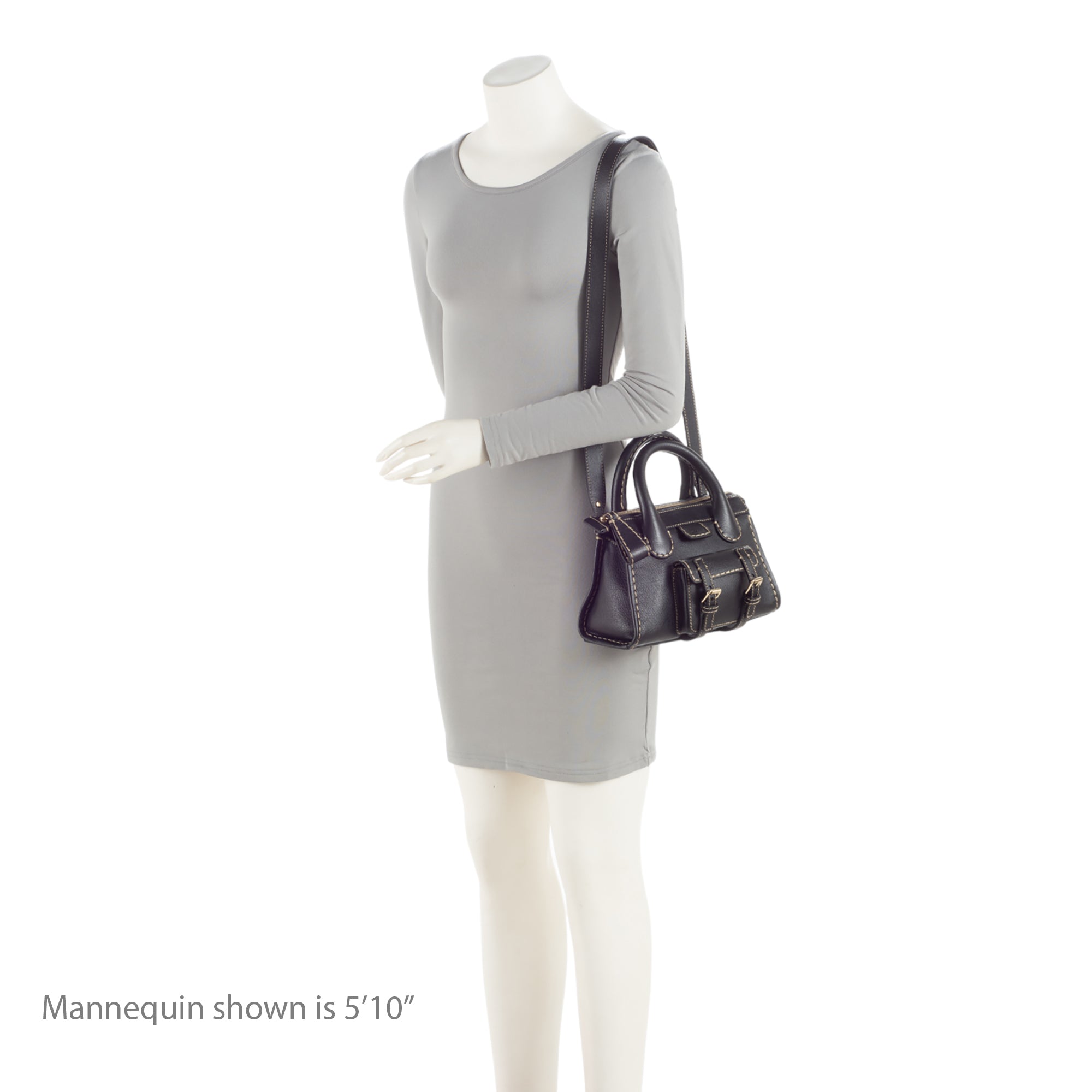 Chloe Buffalo Leather Edith Mini Bag (SHF-c97scC)