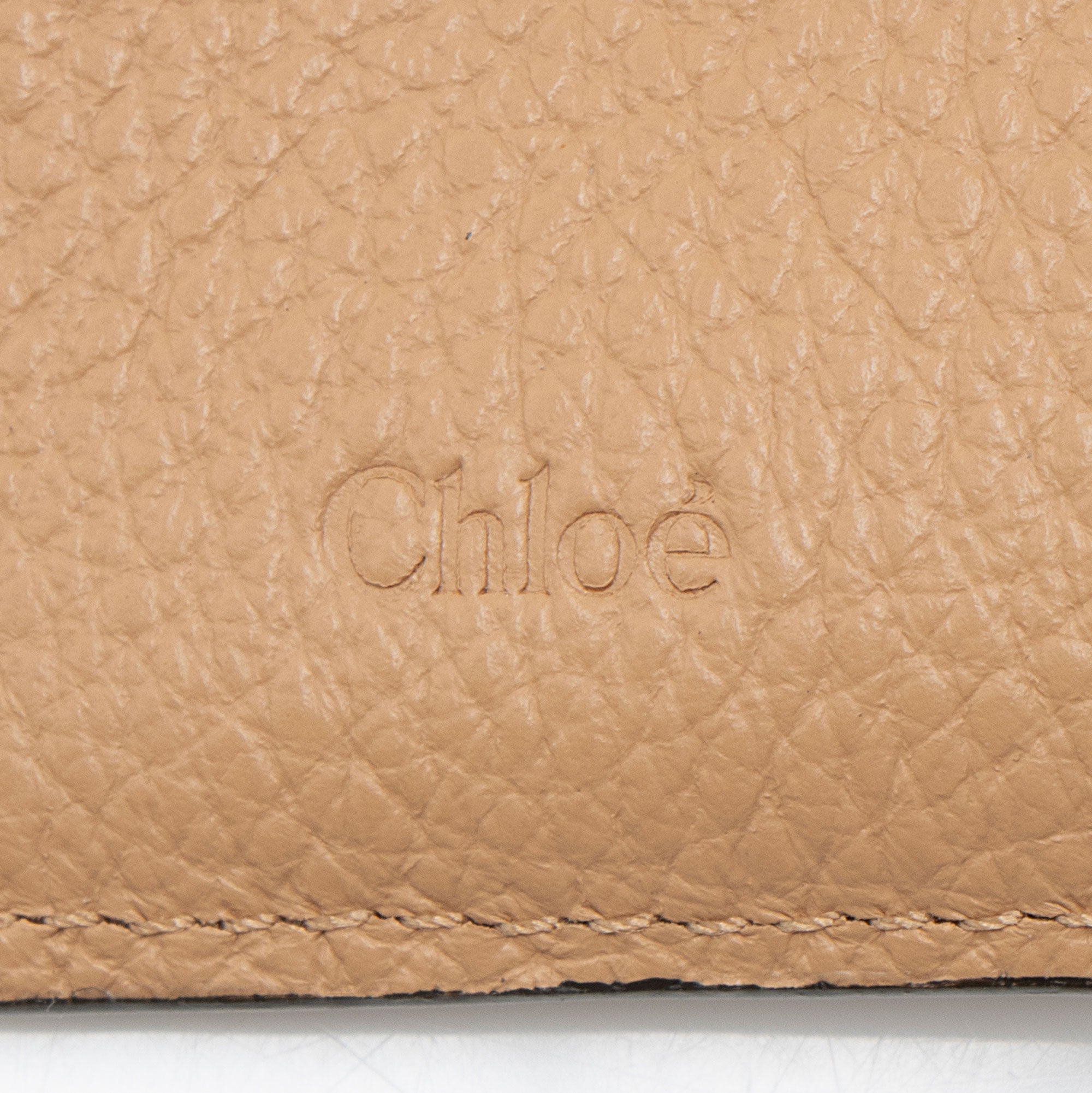 Chloe Calfskin Alphabet Trifold Wallet