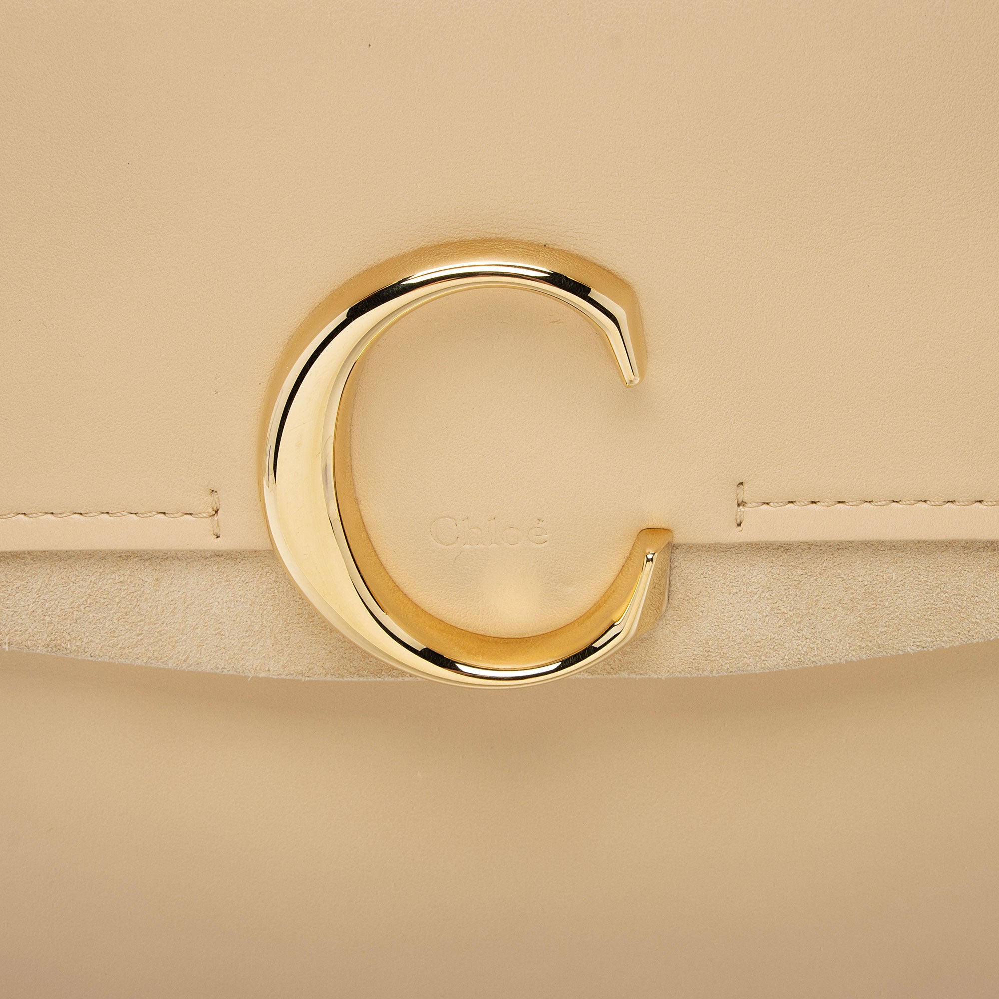 Chloe Calfskin C Medium Shoulder Bag