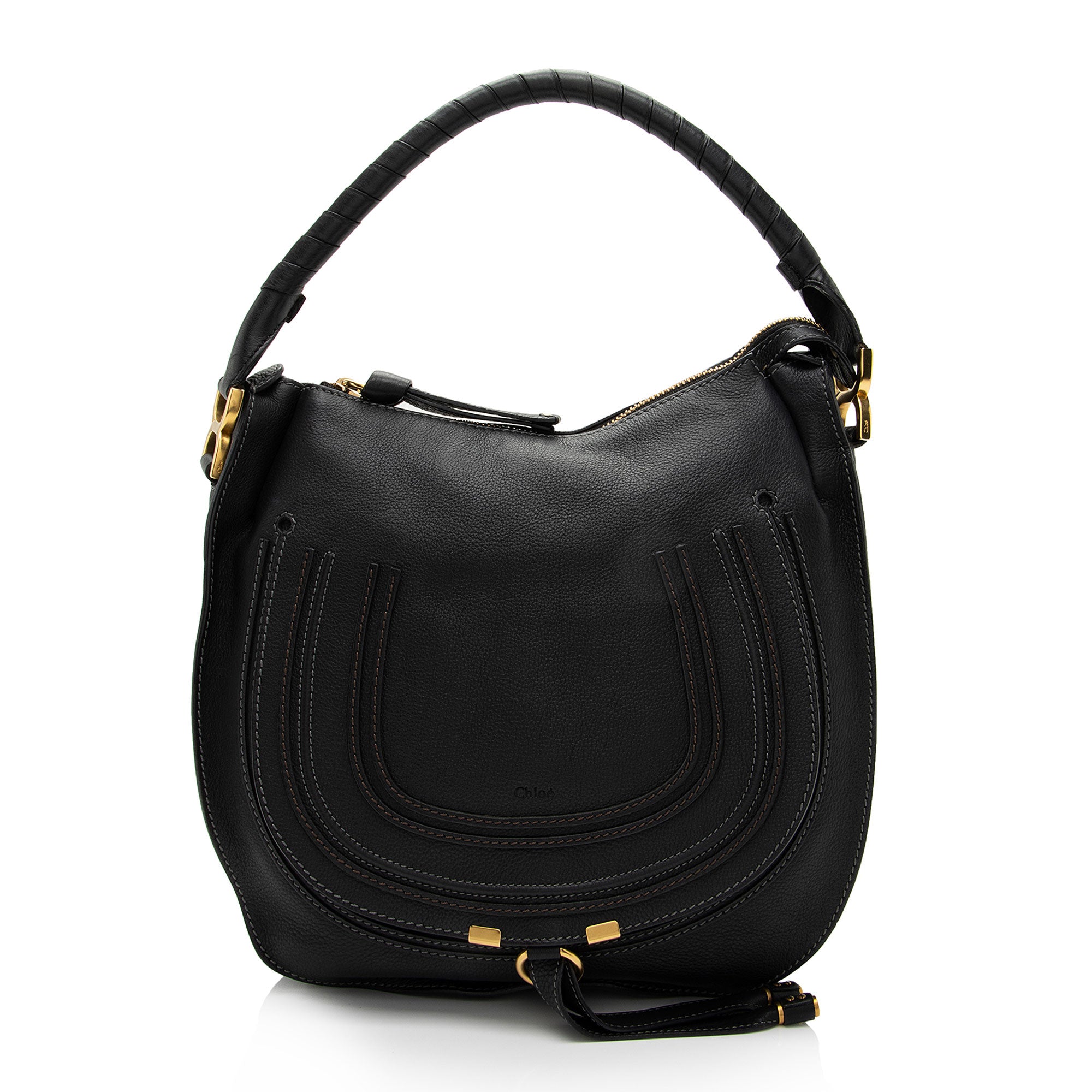 Chloe Calfskin Marcie Medium Hobo (SHF-qOGrvJ)