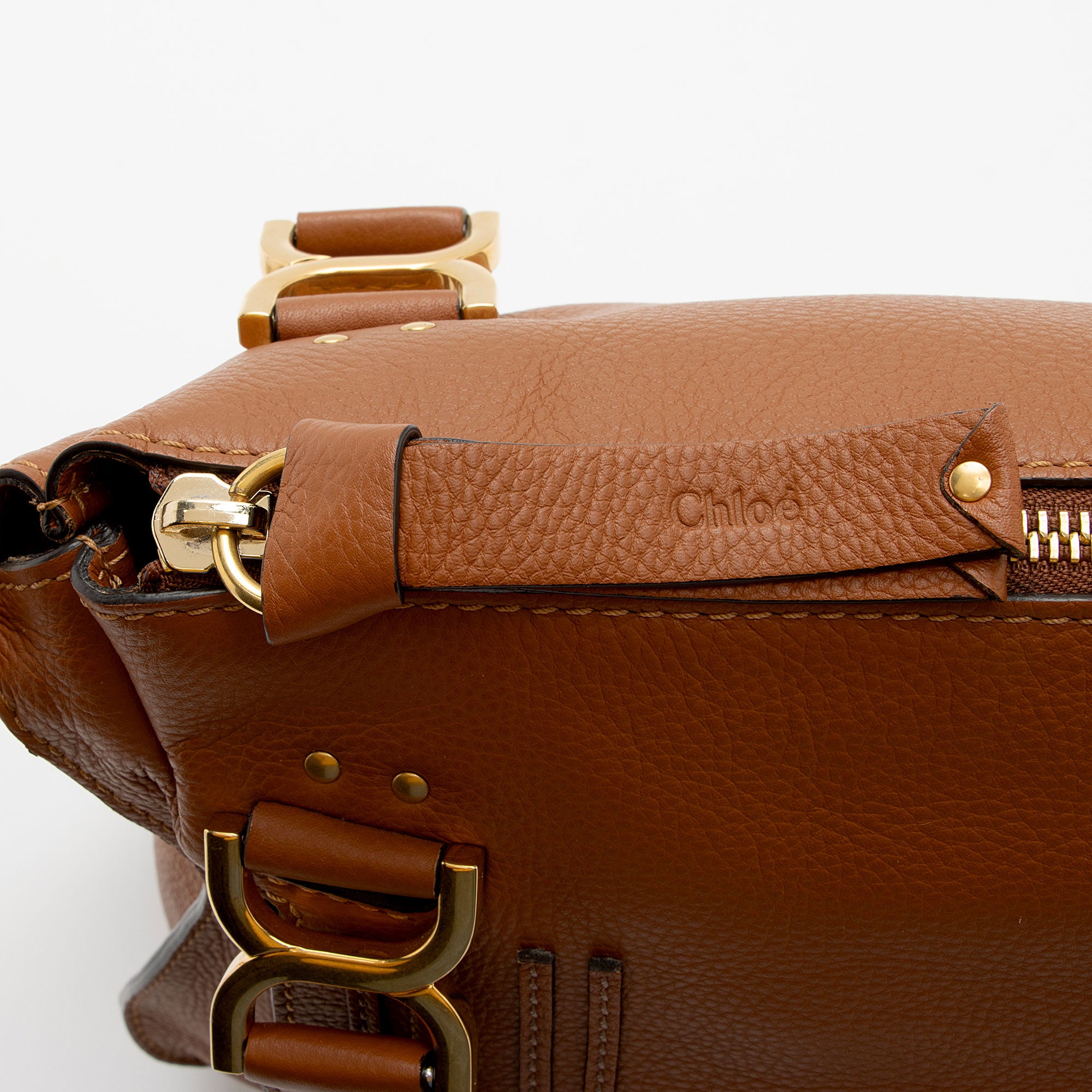 Chloe Calfskin Marcie Medium Satchel (SHF-d6irRV)