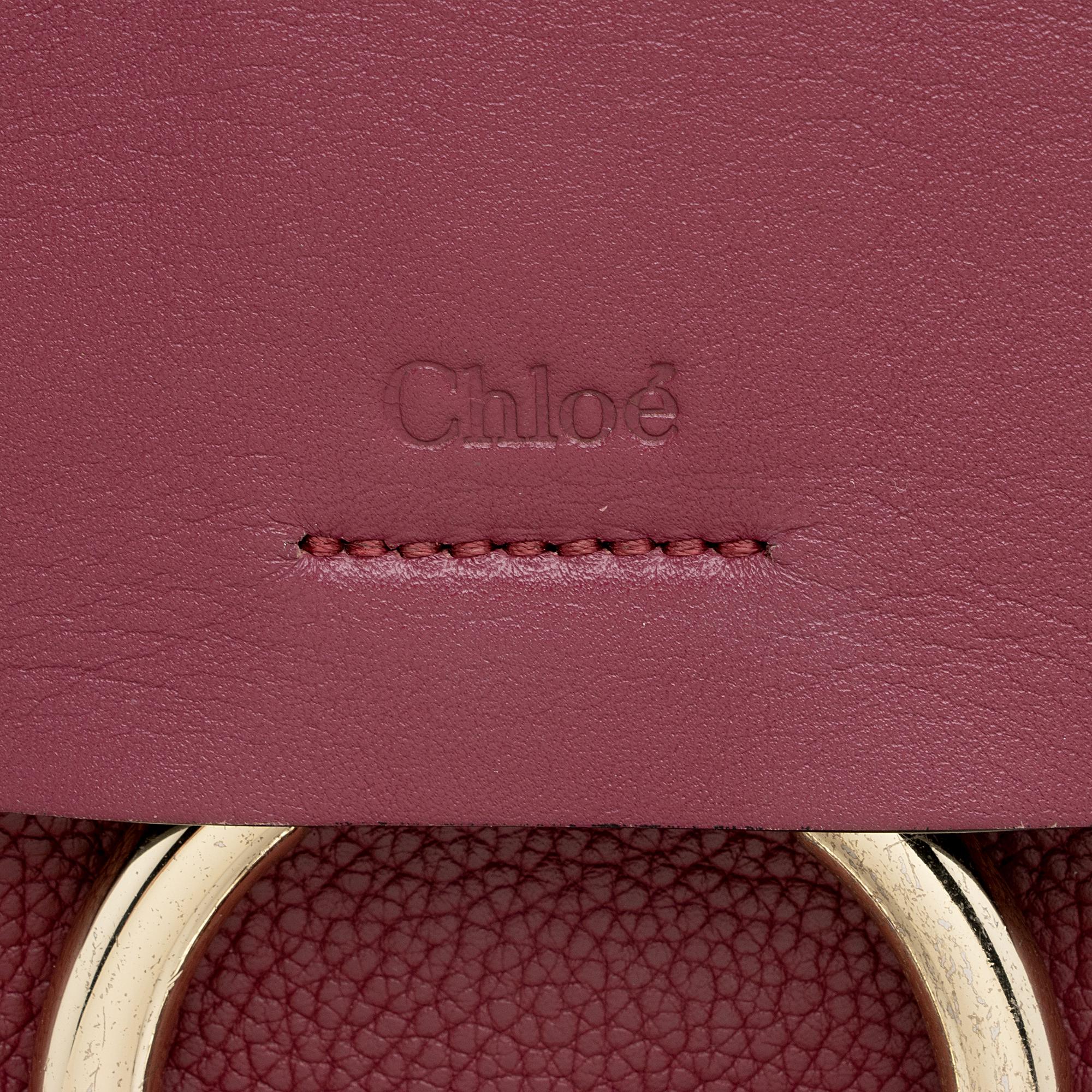 Chloe Calfskin Suede Faye Medium Shoulder Bag (SHF-22974)