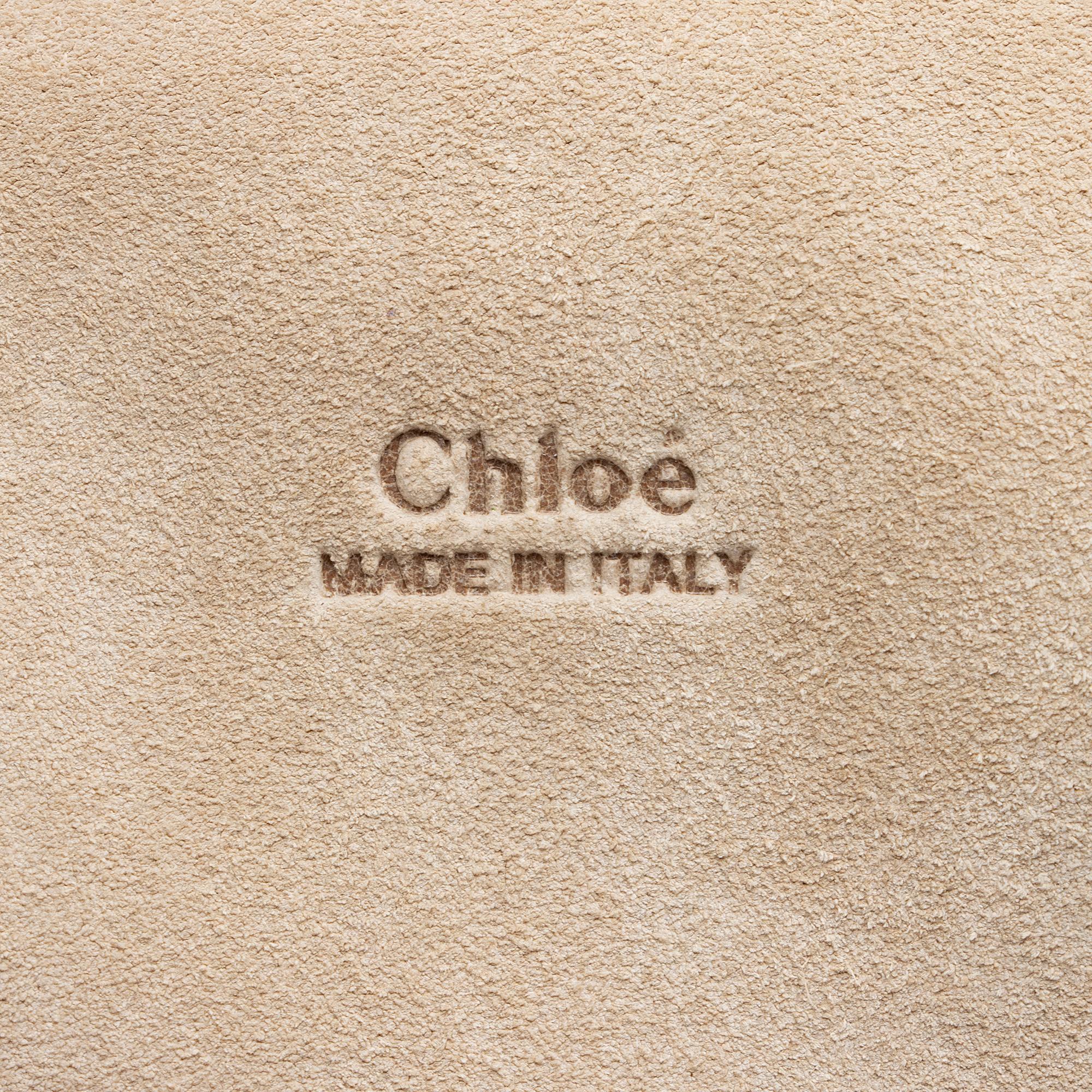 Chloe Calfskin Suede Faye Medium Shoulder Bag (SHF-22974)