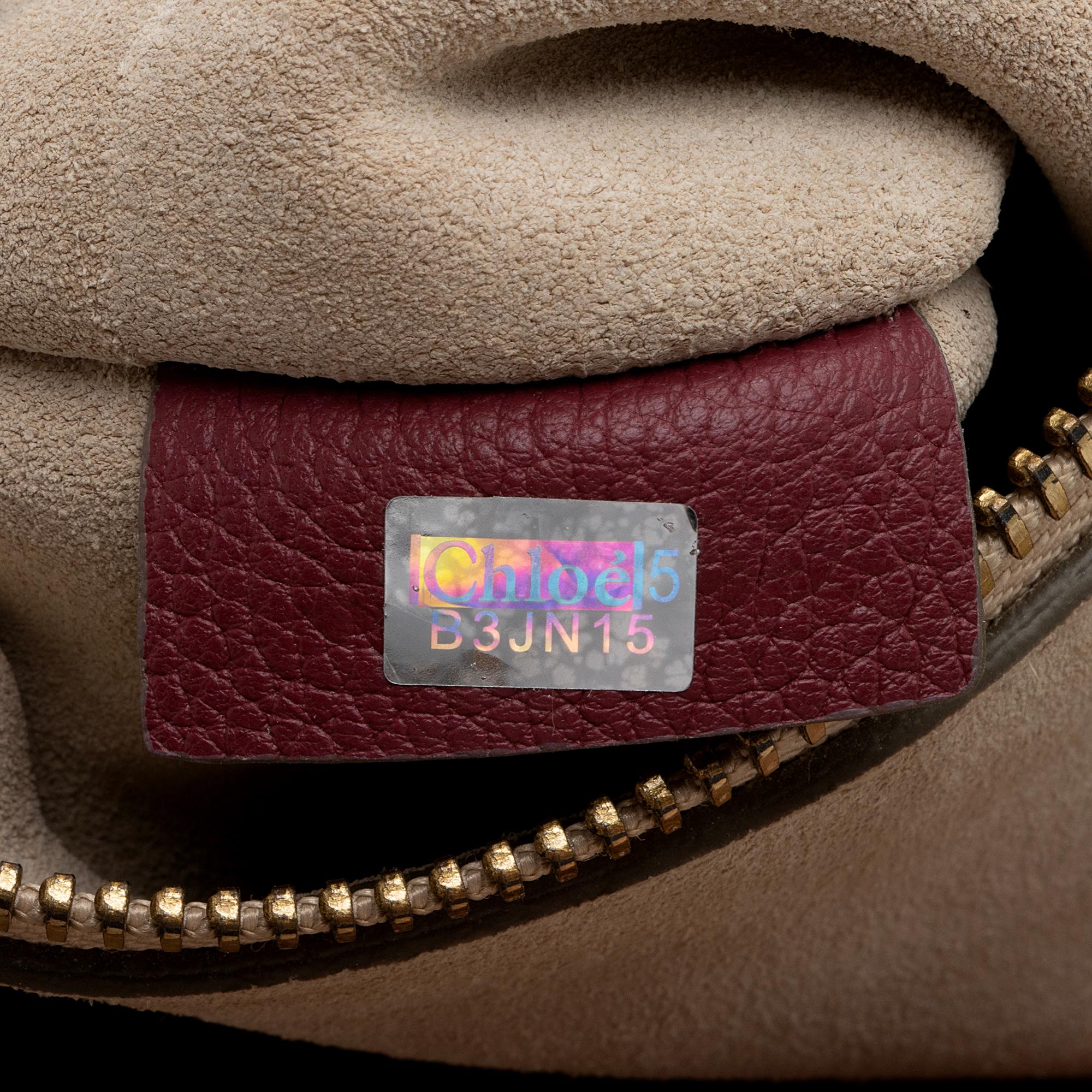 Chloe Calfskin Suede Faye Medium Shoulder Bag (SHF-22974)