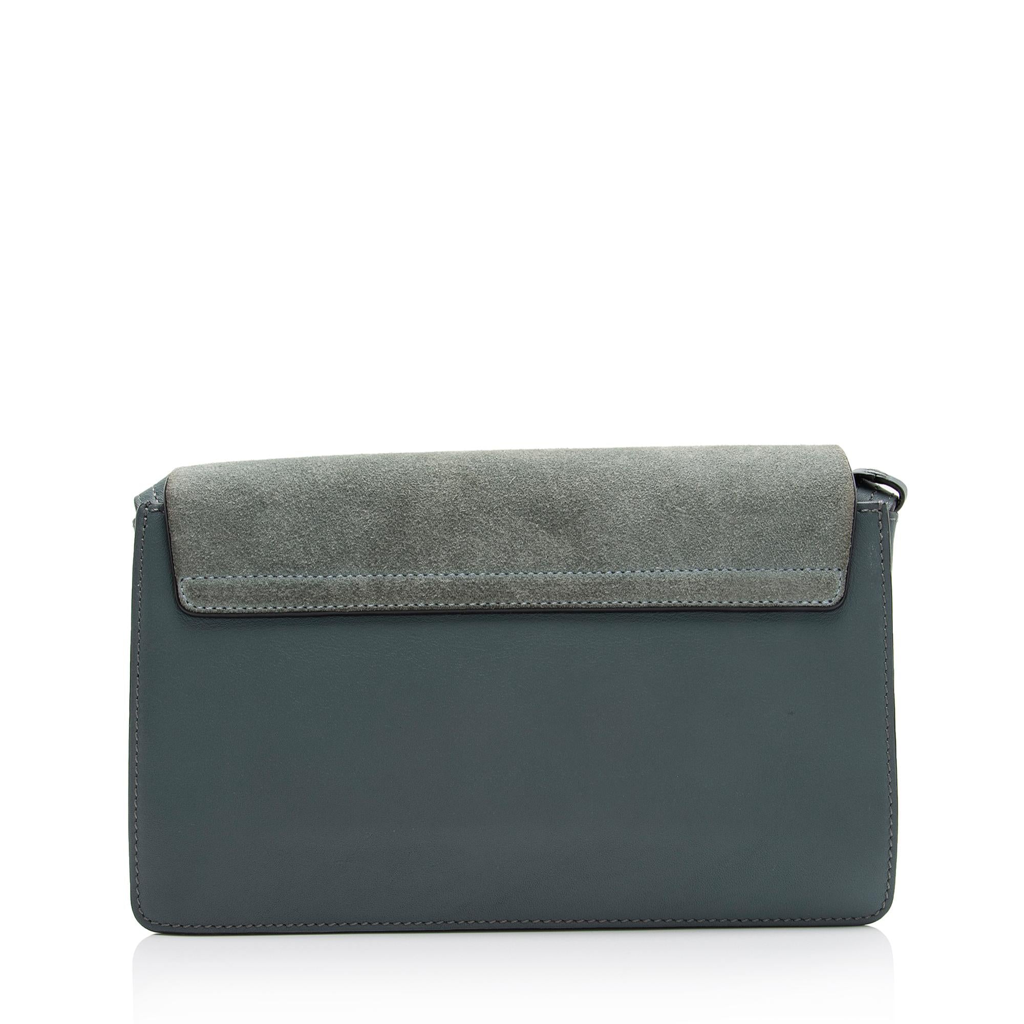 Chloe Calfskin Suede Faye Small Shoulder Bag (SHF-23665)