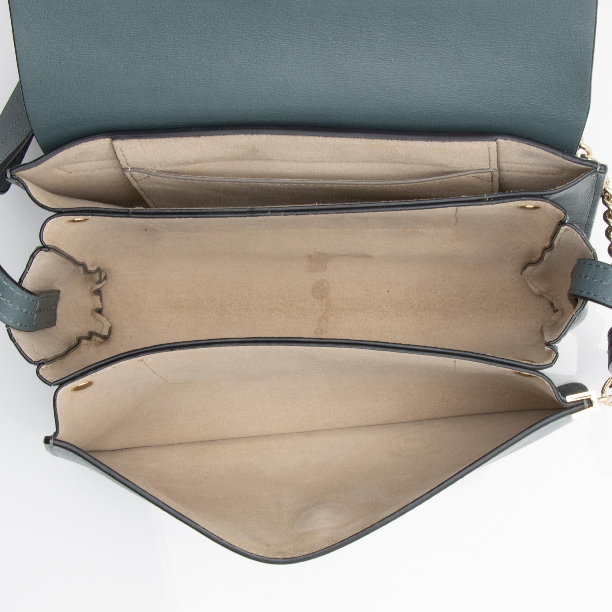 Chloe Calfskin Suede Faye Small Shoulder Bag (SHF-23665)