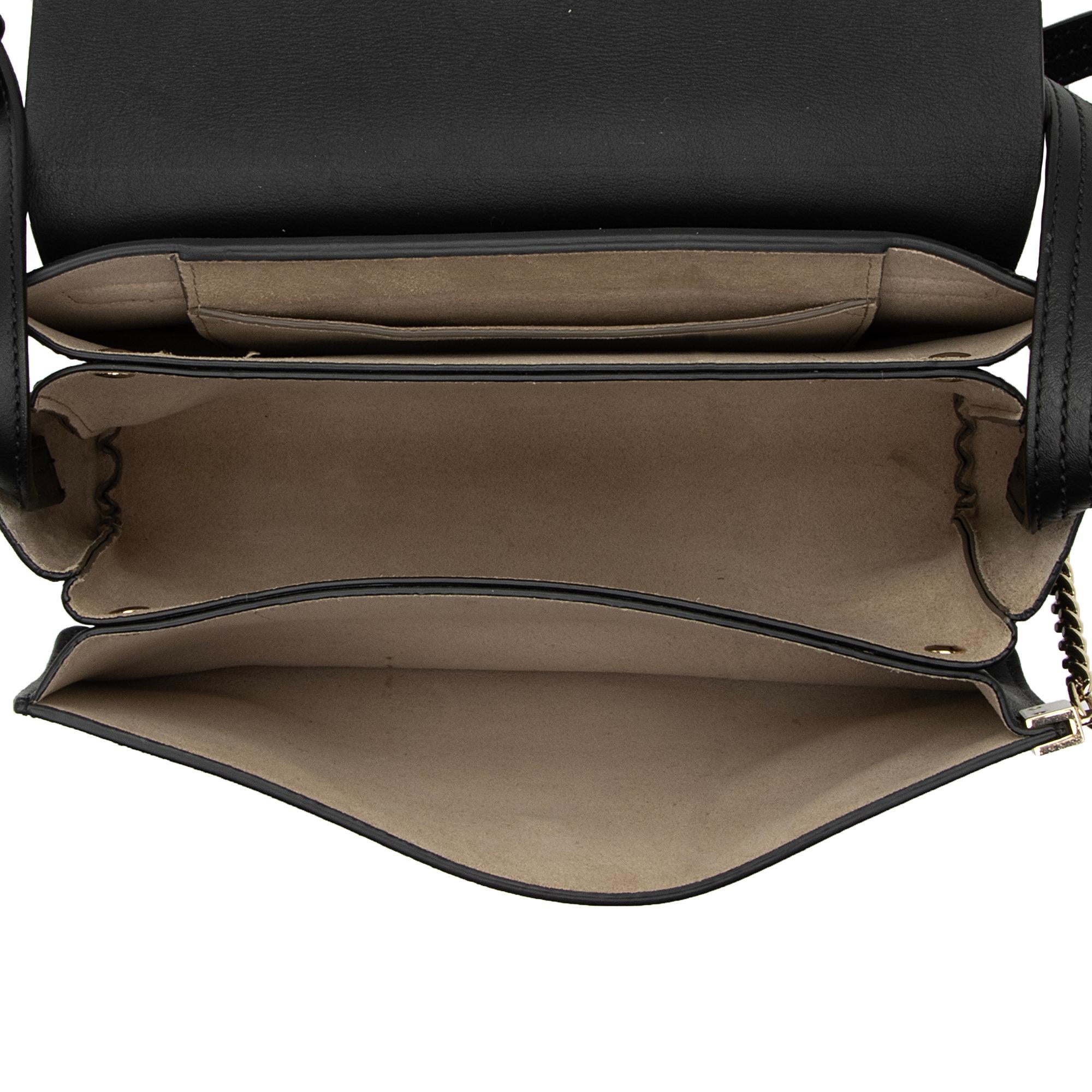 Chloe Calfskin Suede Faye Small Shoulder Bag (SHF-lEvcU8)