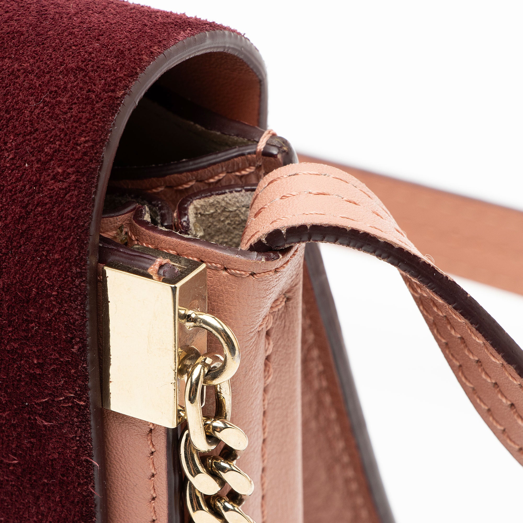 Chloe Calfskin Suede Faye Small Shoulder Bag