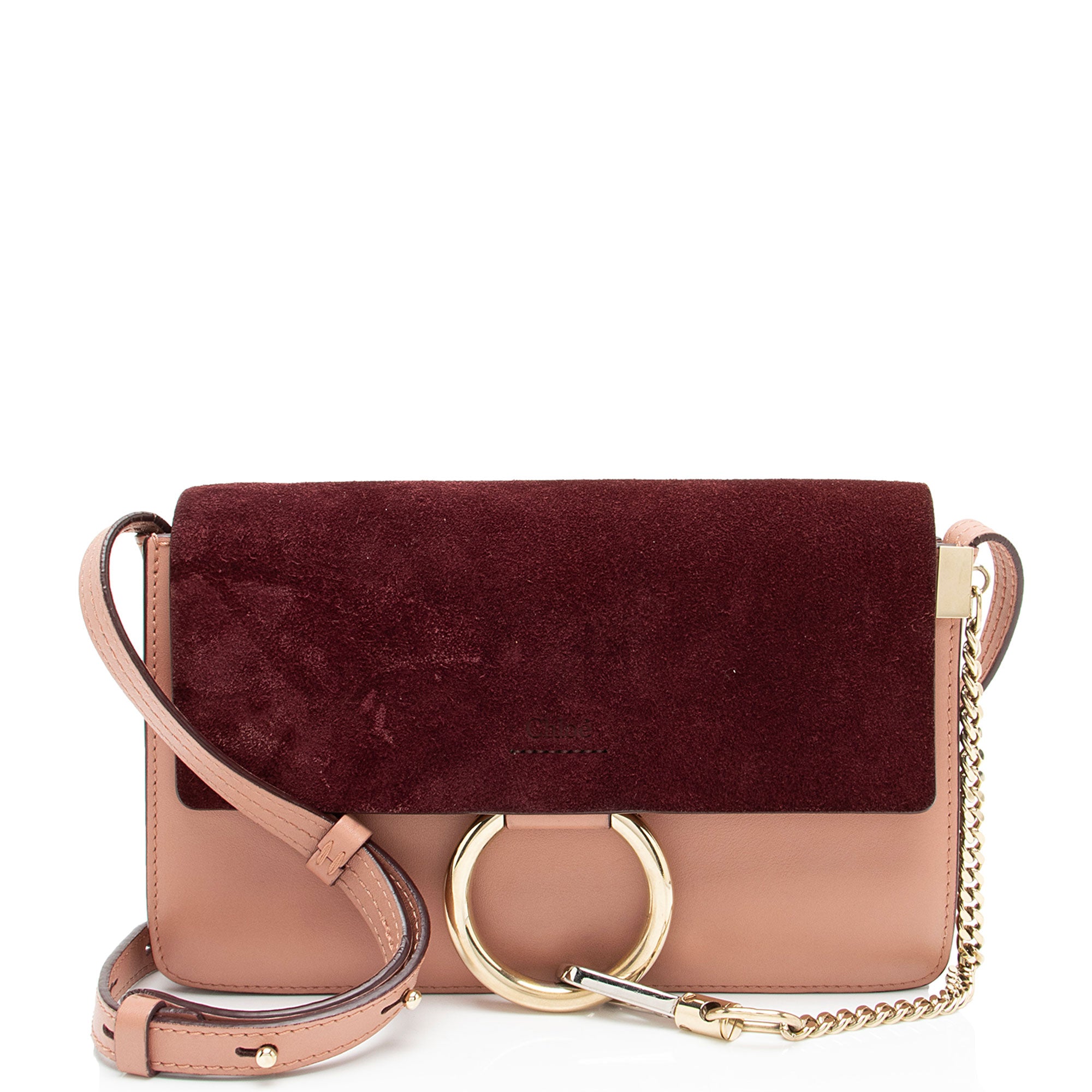 Chloe Calfskin Suede Faye Small Shoulder Bag
