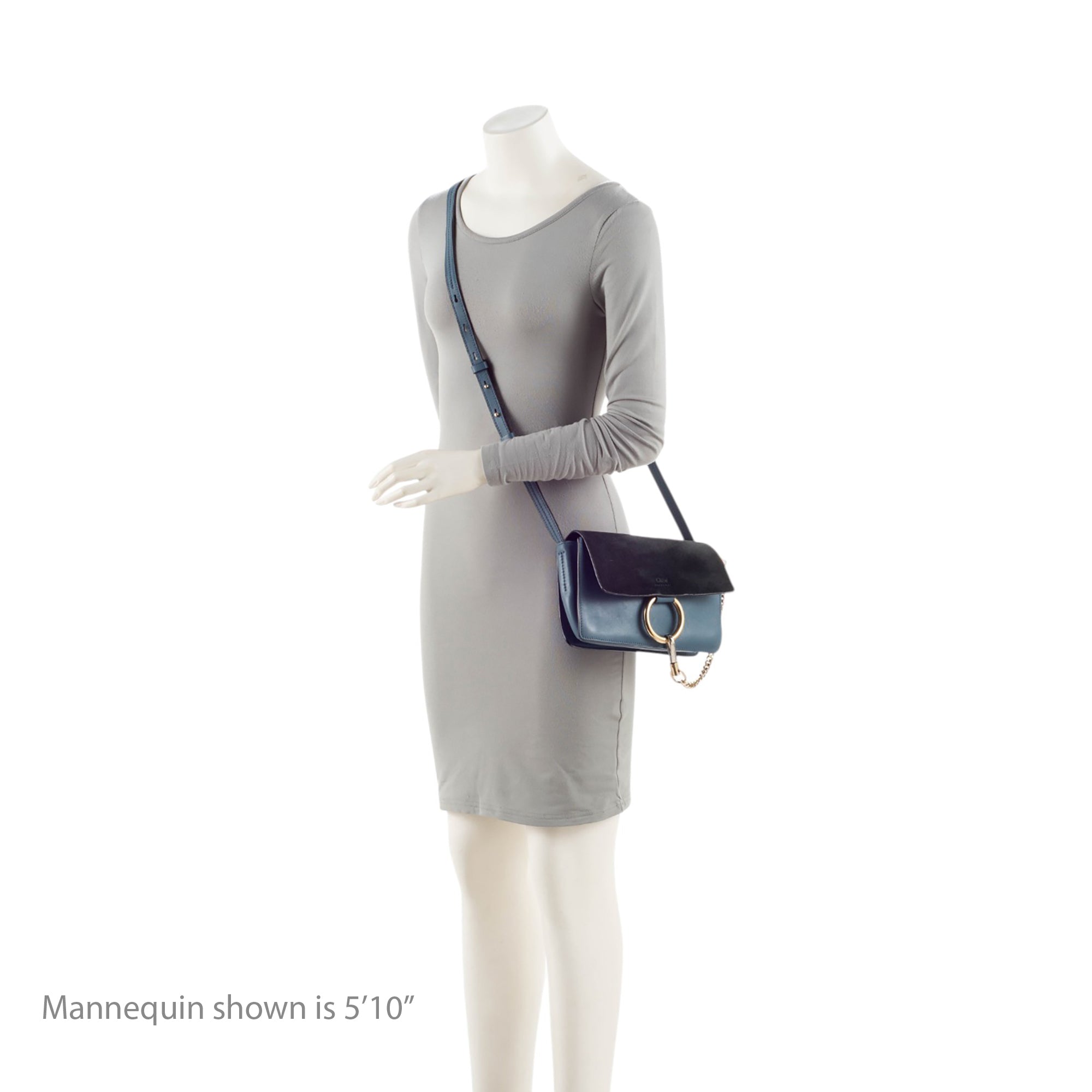 Chloe Calfskin Suede Faye Small Shoulder Bag