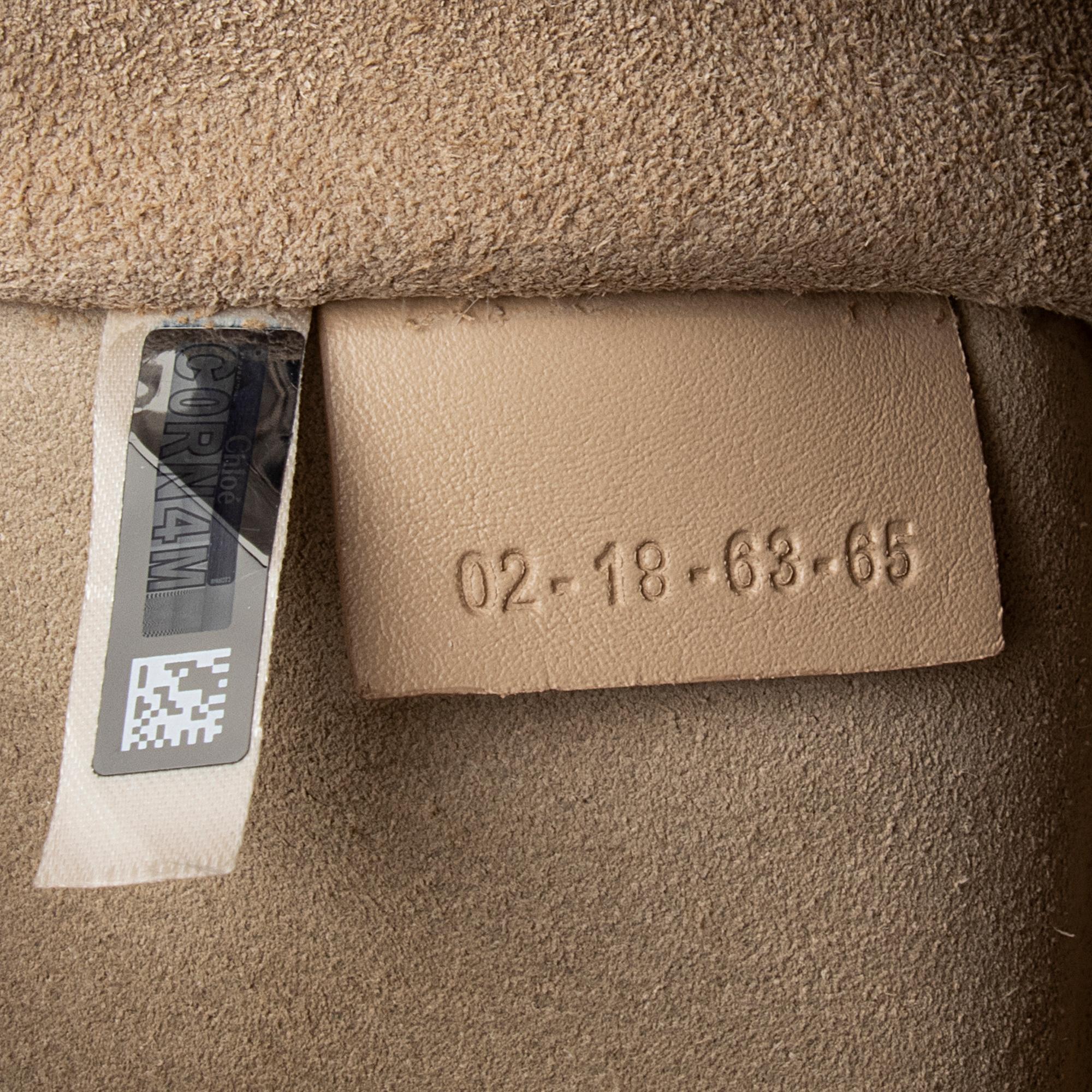 Chloe Calfskin Suede Nile Medium Bracelet Bag (SHF-23783)