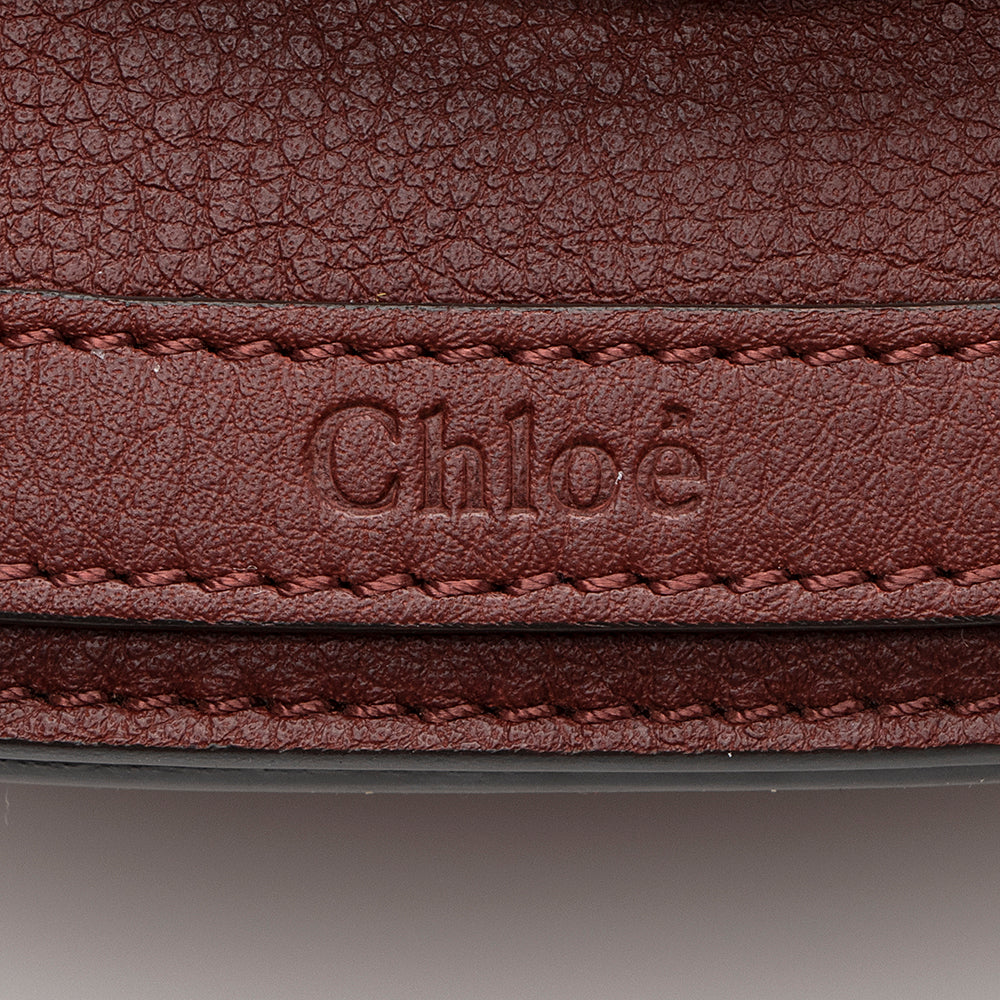 Chloe Calfskin Suede Nile Small Bracelet Bag (SHF-20119)