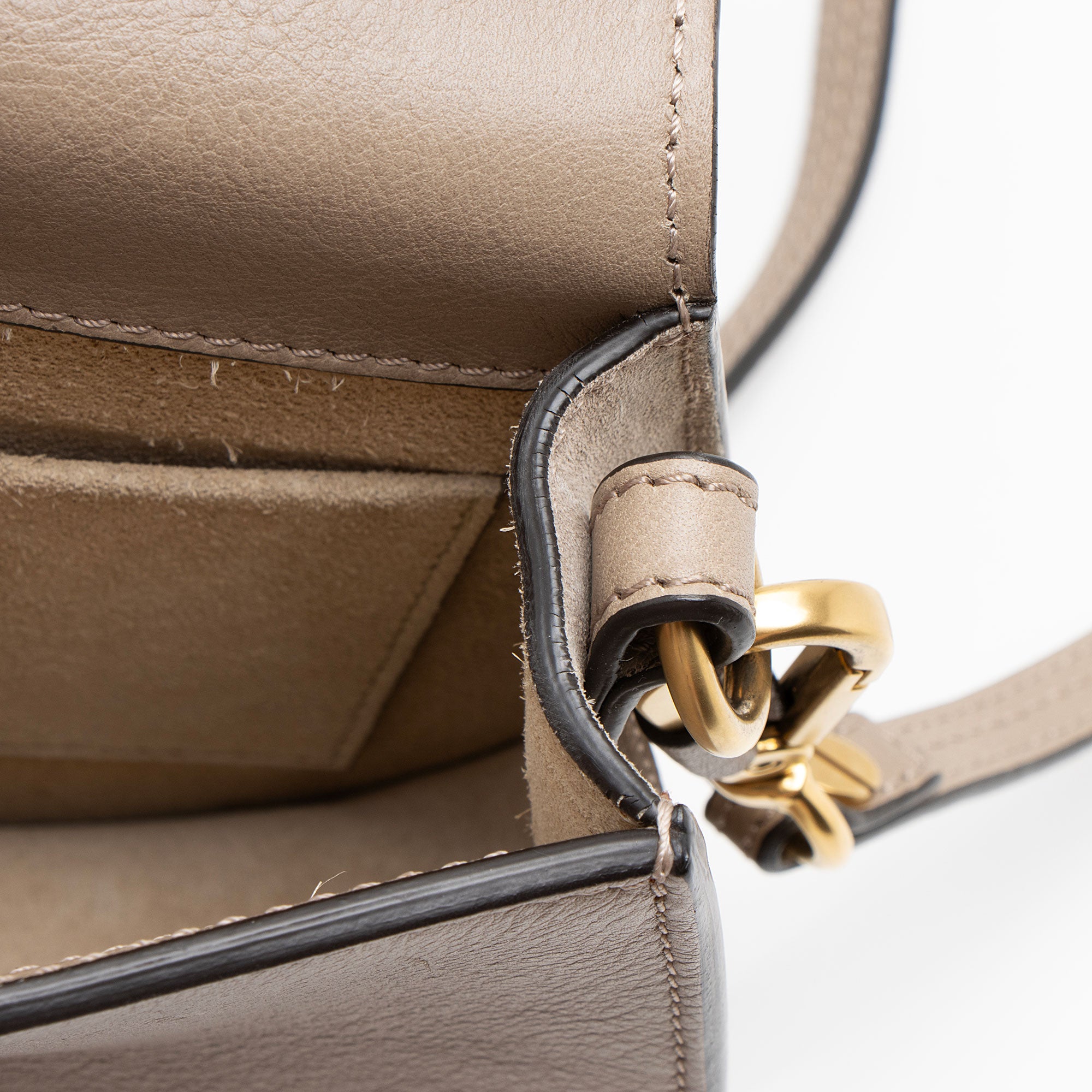 Chloe Calfskin Suede Nile Small Bracelet Bag