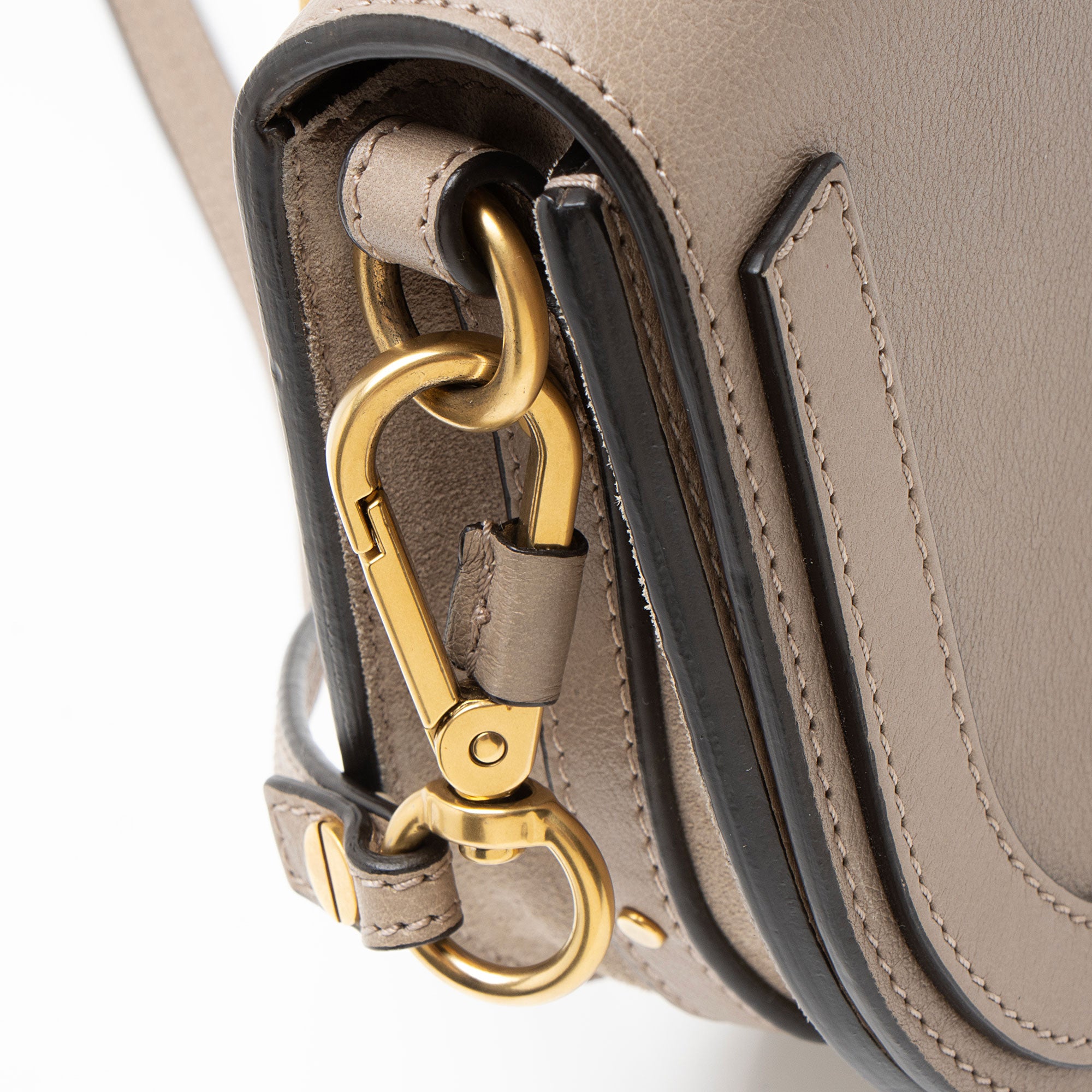 Chloe Calfskin Suede Nile Small Bracelet Bag