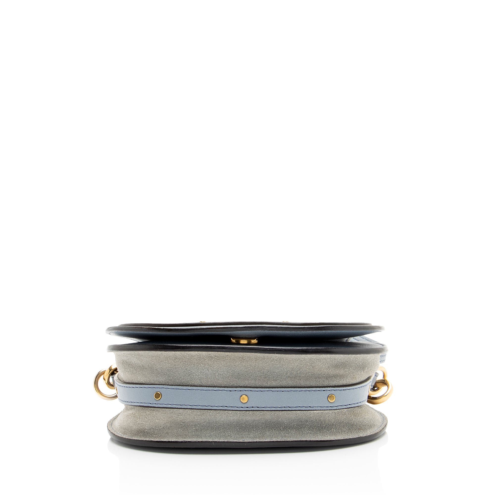Chloe Calfskin Suede Nile Small Bracelet Bag