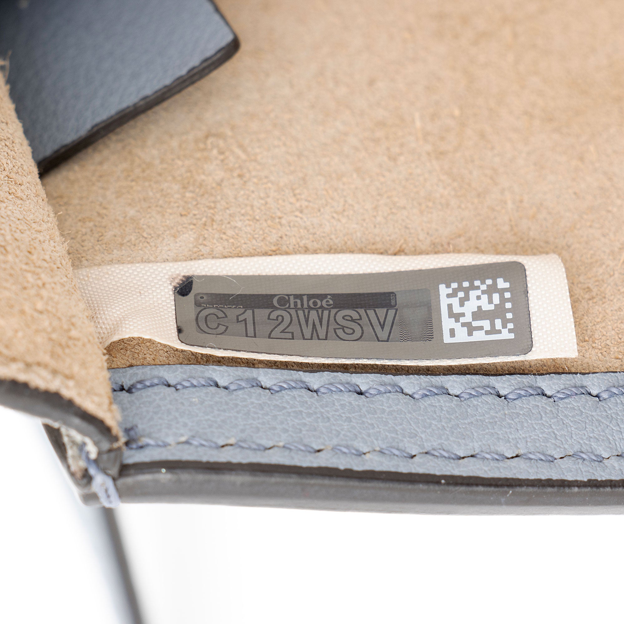 Chloe Calfskin Suede Nile Small Bracelet Bag