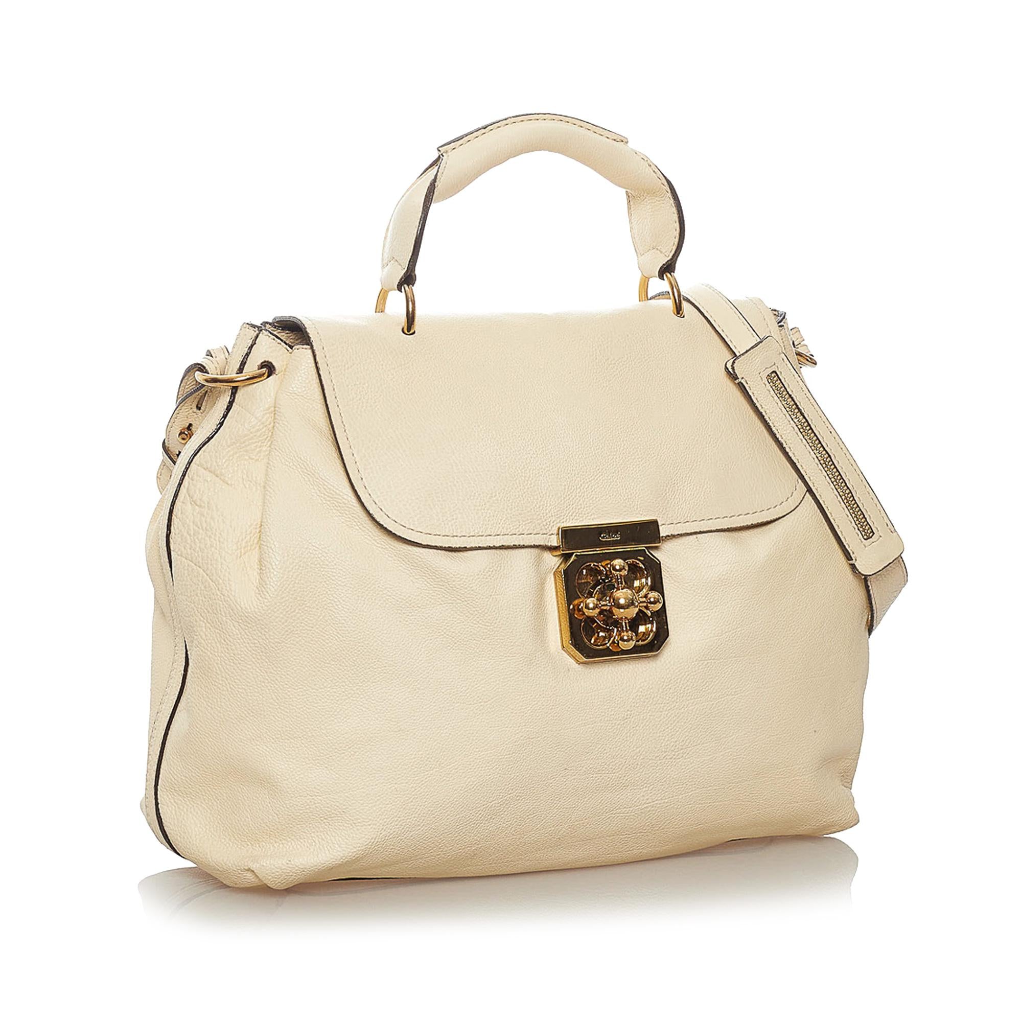 Chloe Elsie Leather Satchel (SHG-28313)