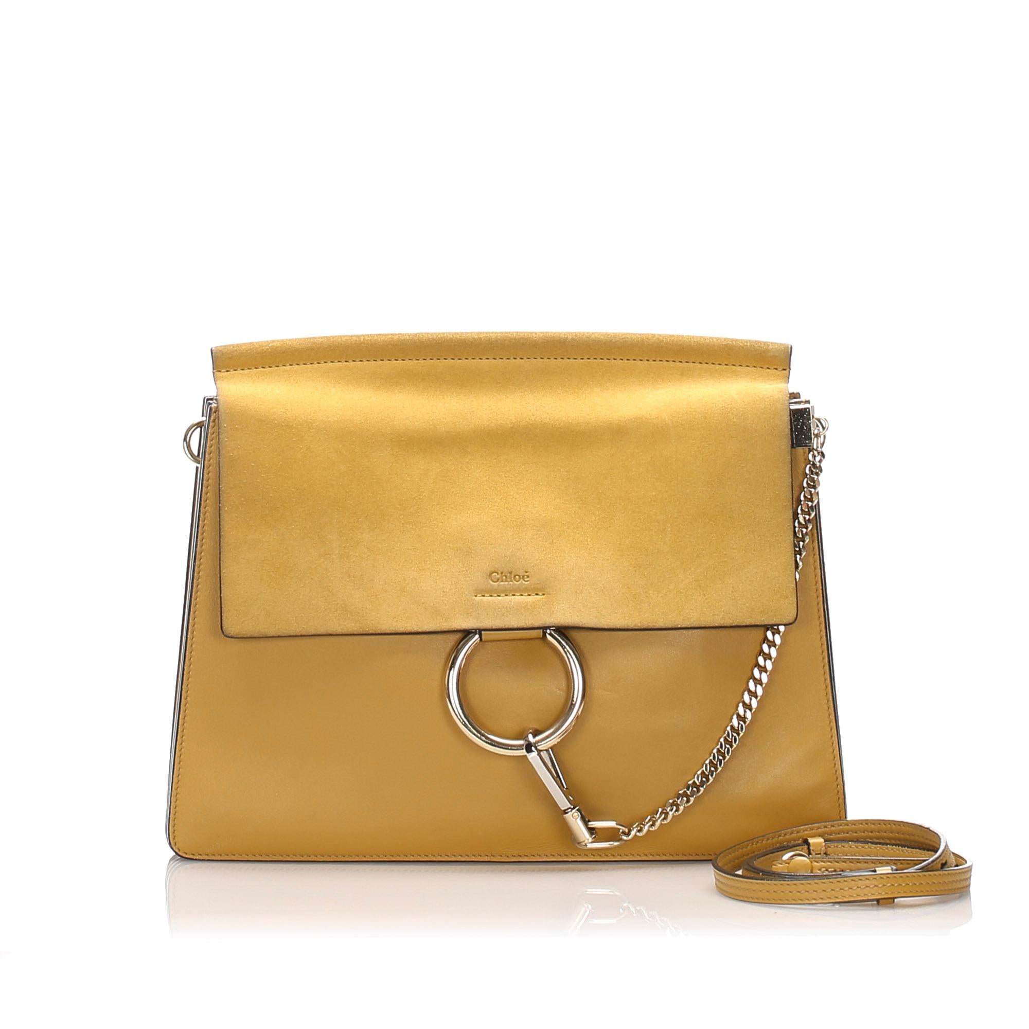 Chloe Faye Leather Shoulder Bag (SHG-ZzNzgV)
