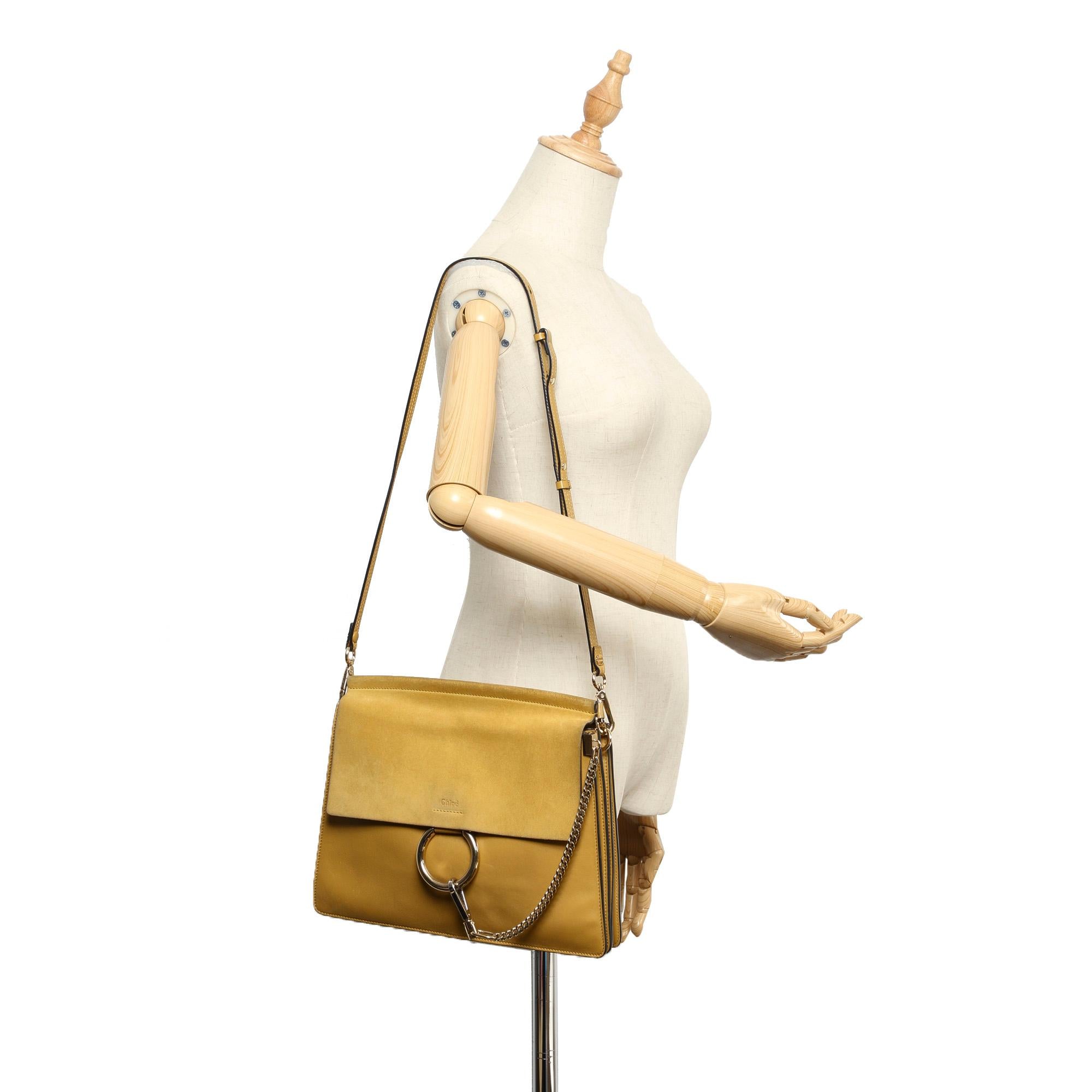 Chloe Faye Leather Shoulder Bag (SHG-ZzNzgV)