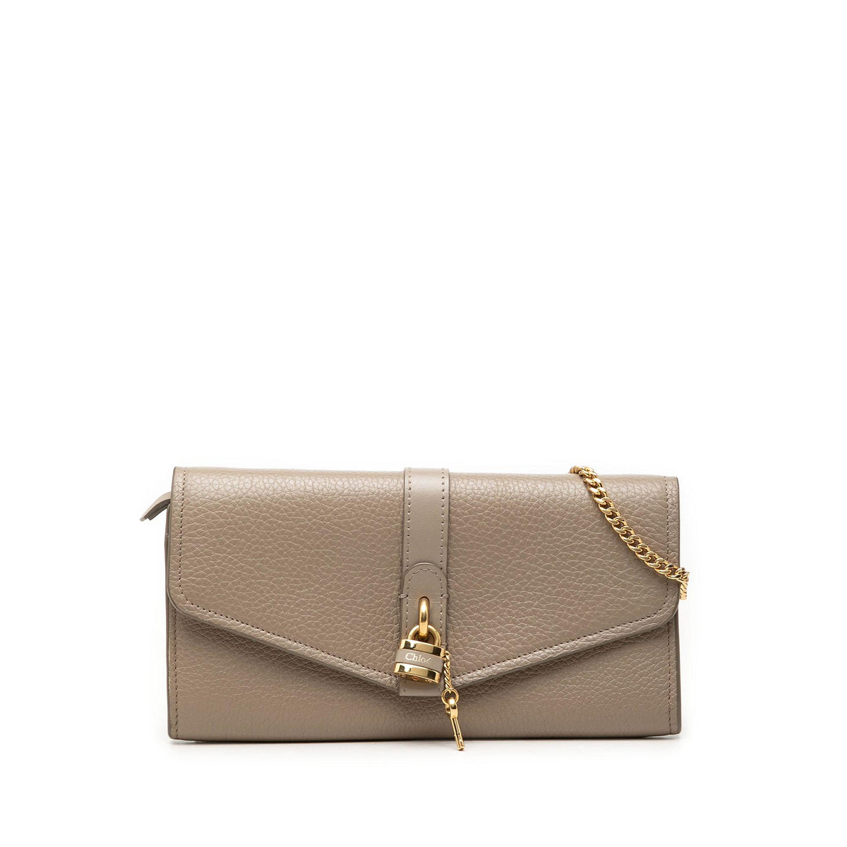 Chloe Grained Calfskin Aby Wallet On Chain