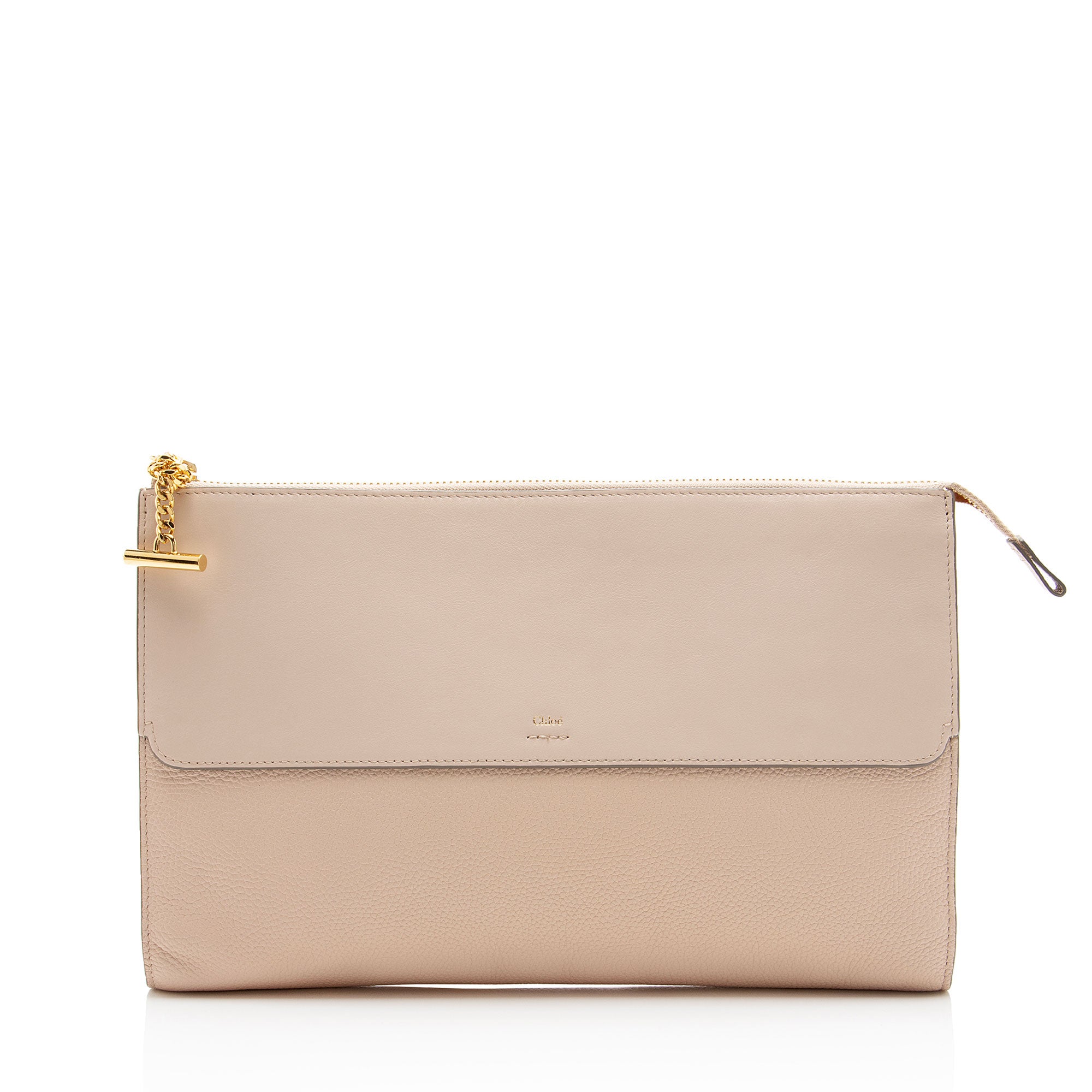 Chloe Grained Calfskin Joe Clutch