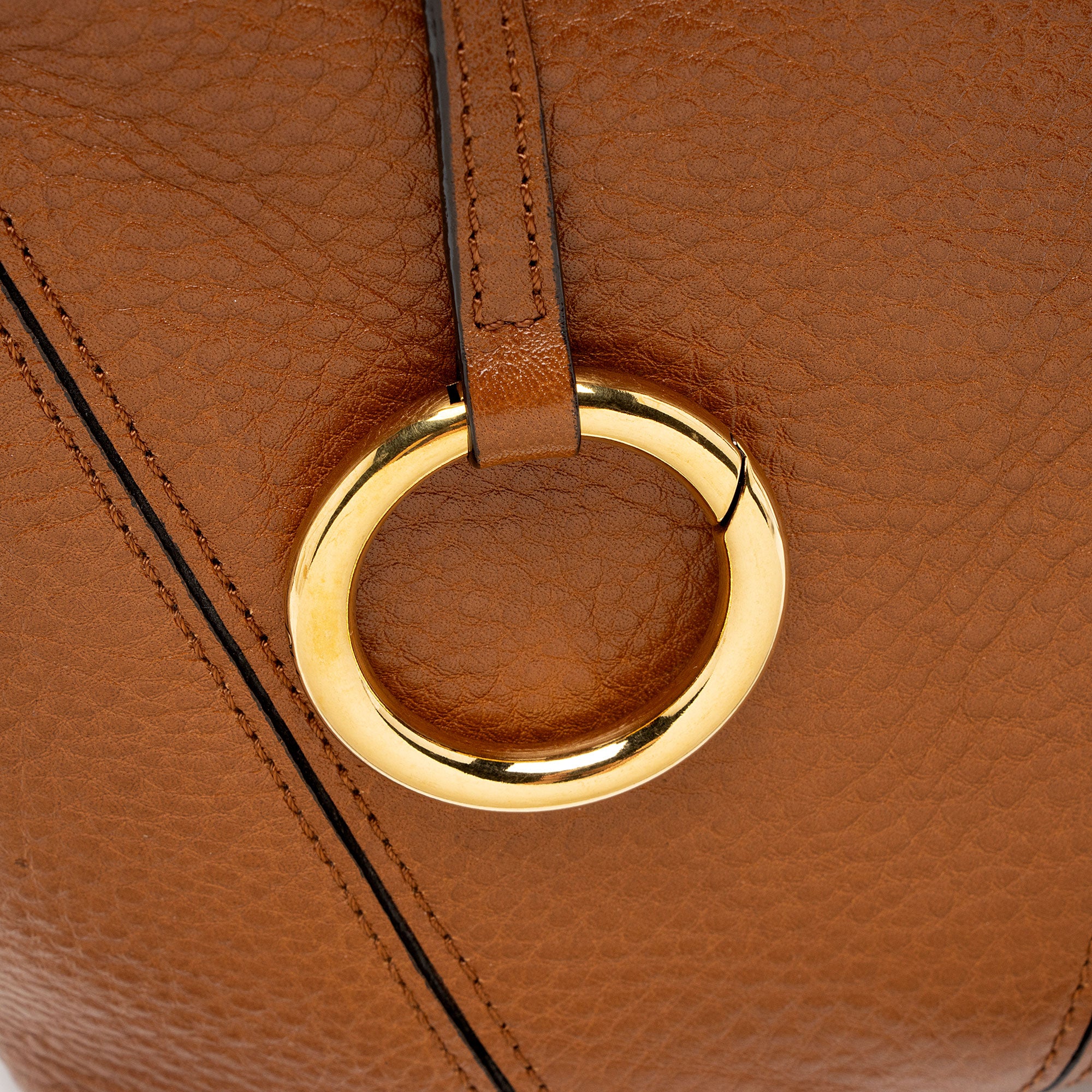 Chloe Grained Calfskin Spin Small Tote