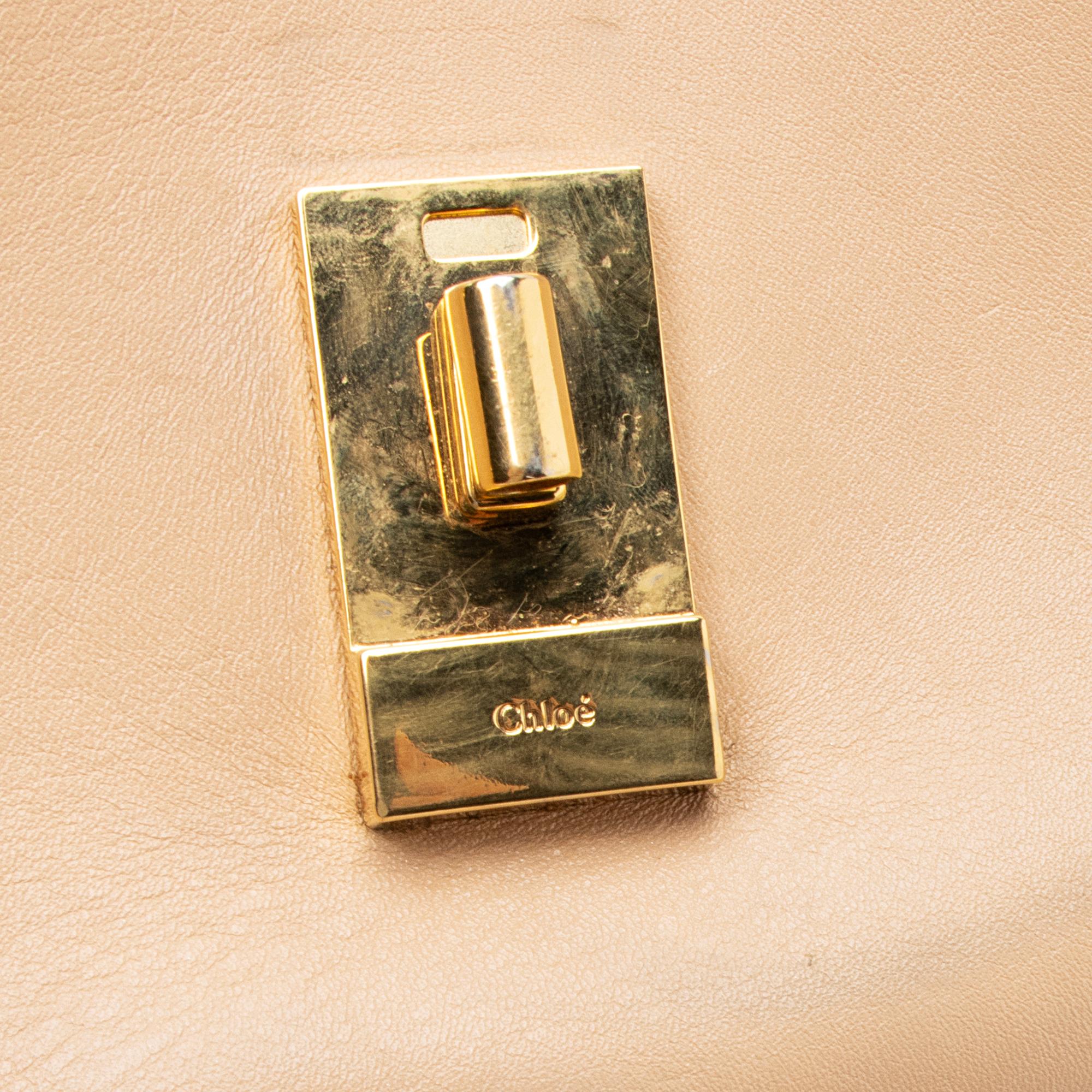 Chloe Lambskin Drew Chain Embellished Mini Shoulder Bag (SHF-23119)