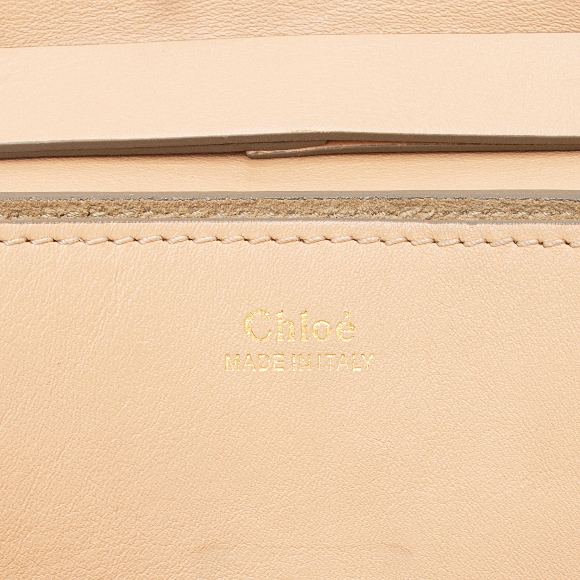 Chloe Lambskin Drew Chain Embellished Mini Shoulder Bag (SHF-23119)