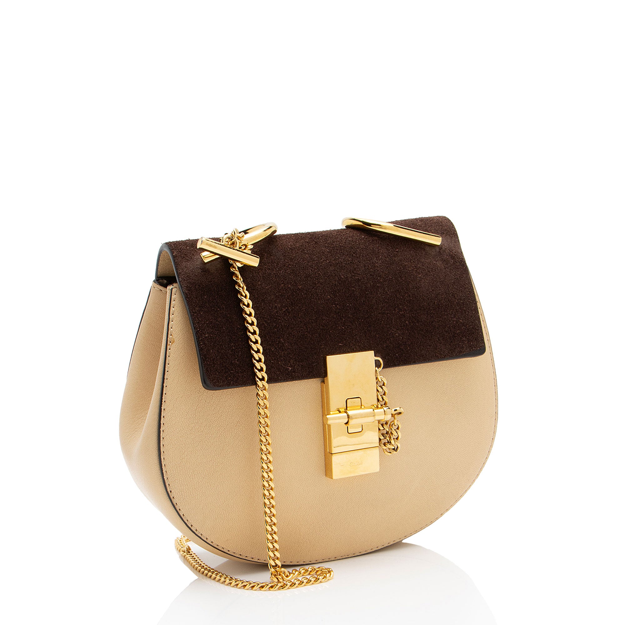 Chloe Lambskin Suede Drew Mini Shoulder Bag (SHF-ai61BQ)