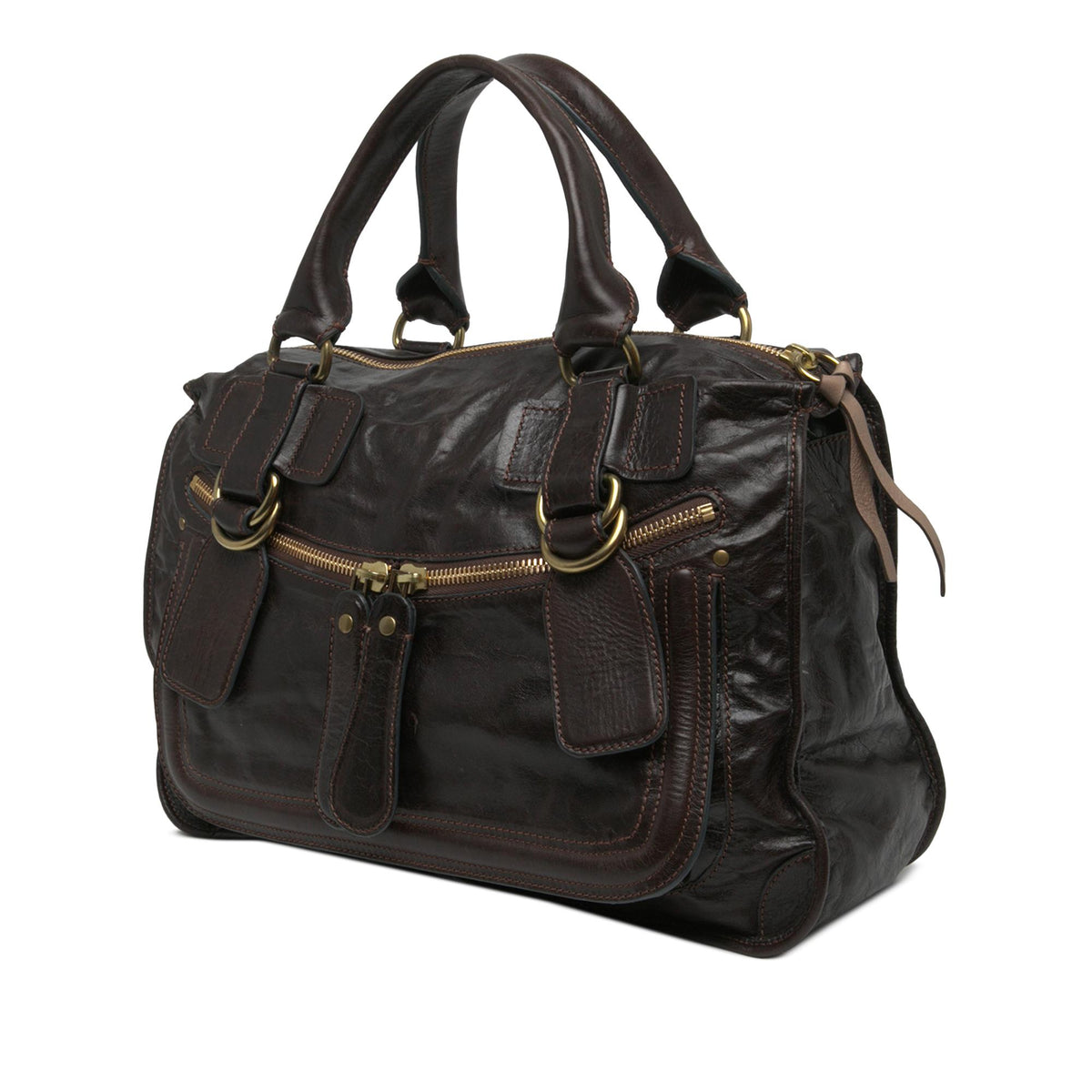 Chloe Large Leather Bay Satchel