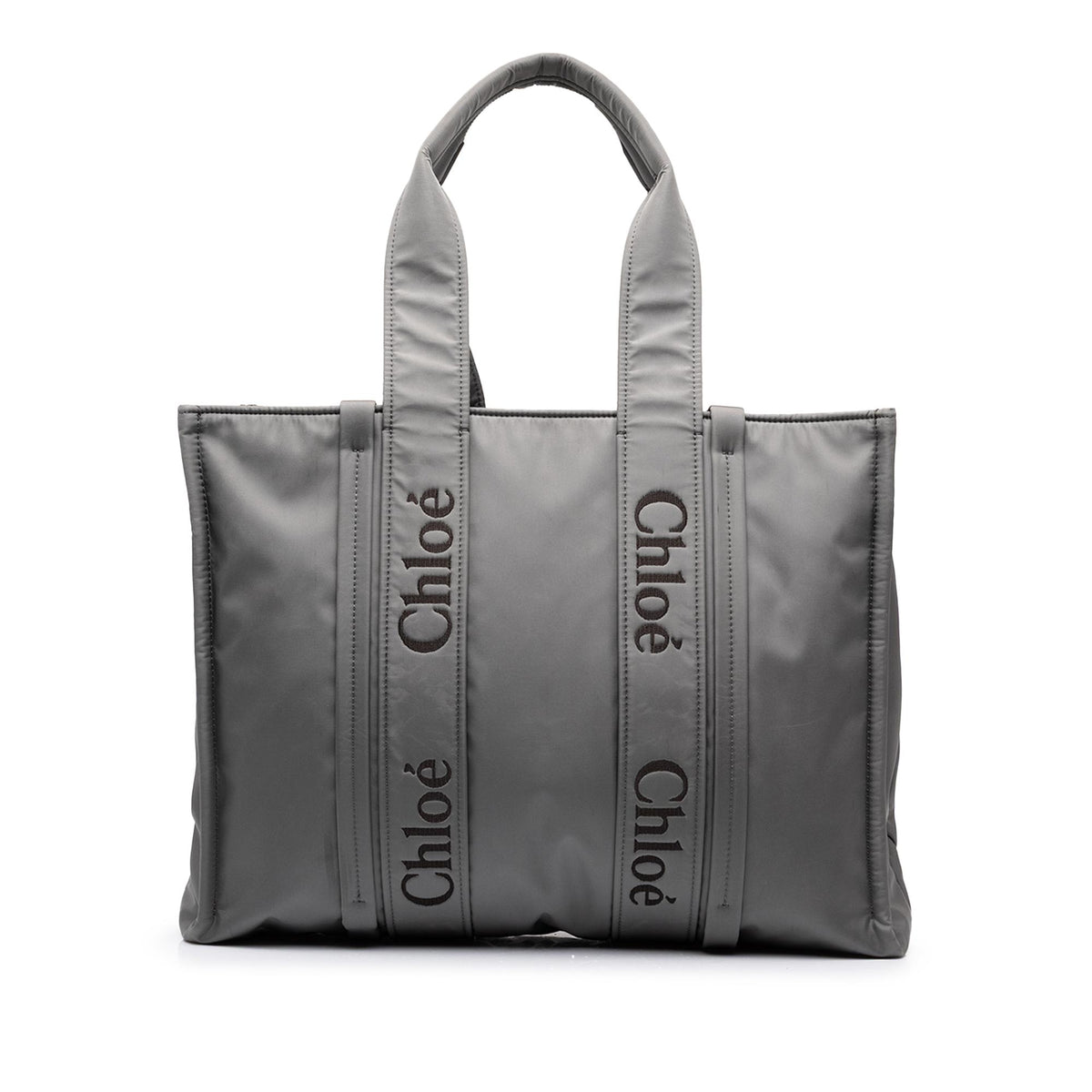 Chloe Large Nylon Woody Tote