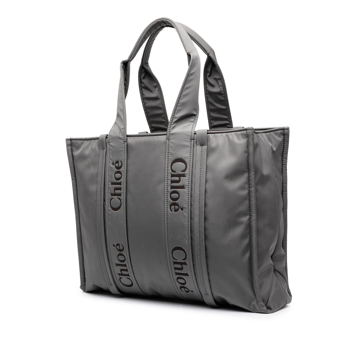 Chloe Large Nylon Woody Tote