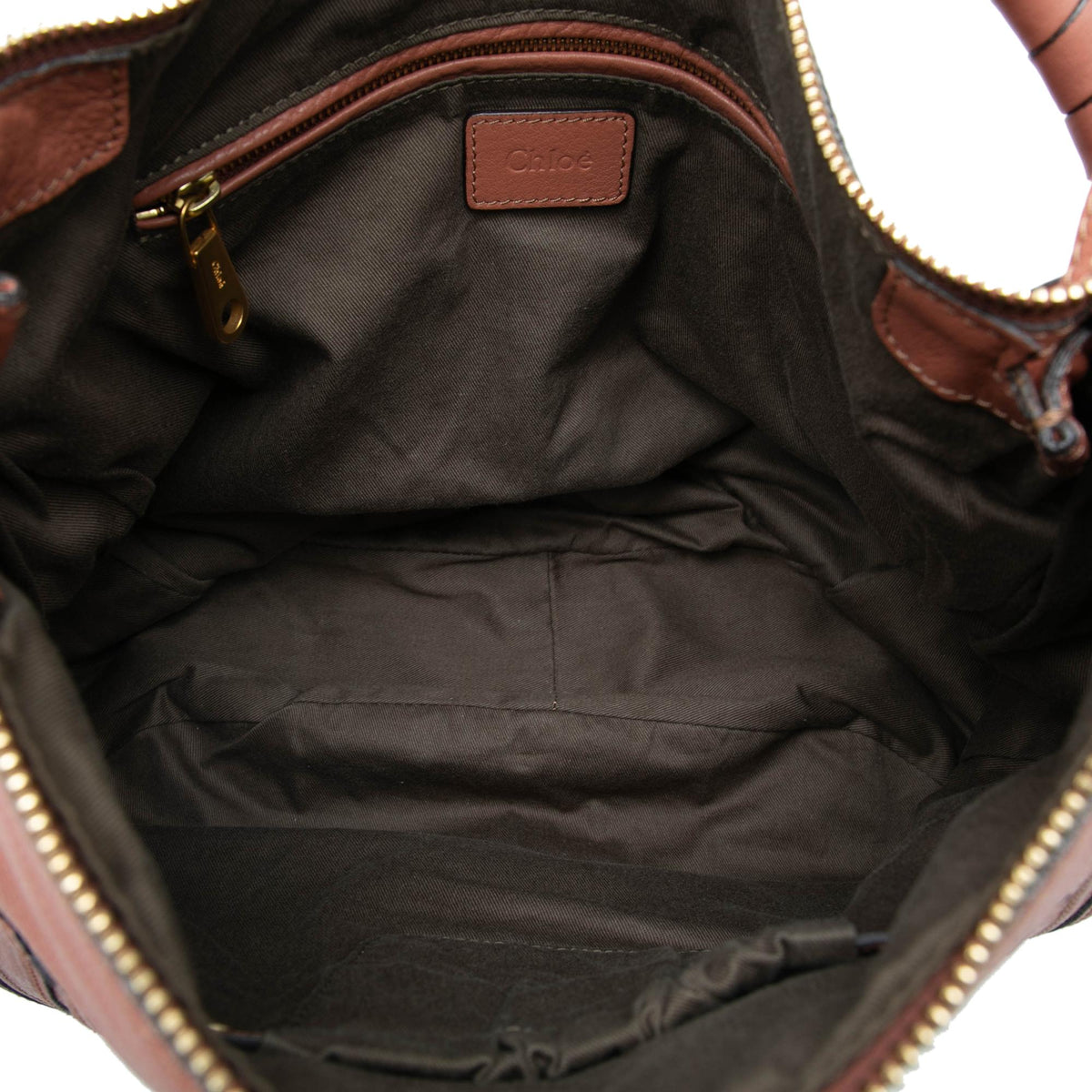 Chloe Large Pebbled Calfskin Marcie Hobo