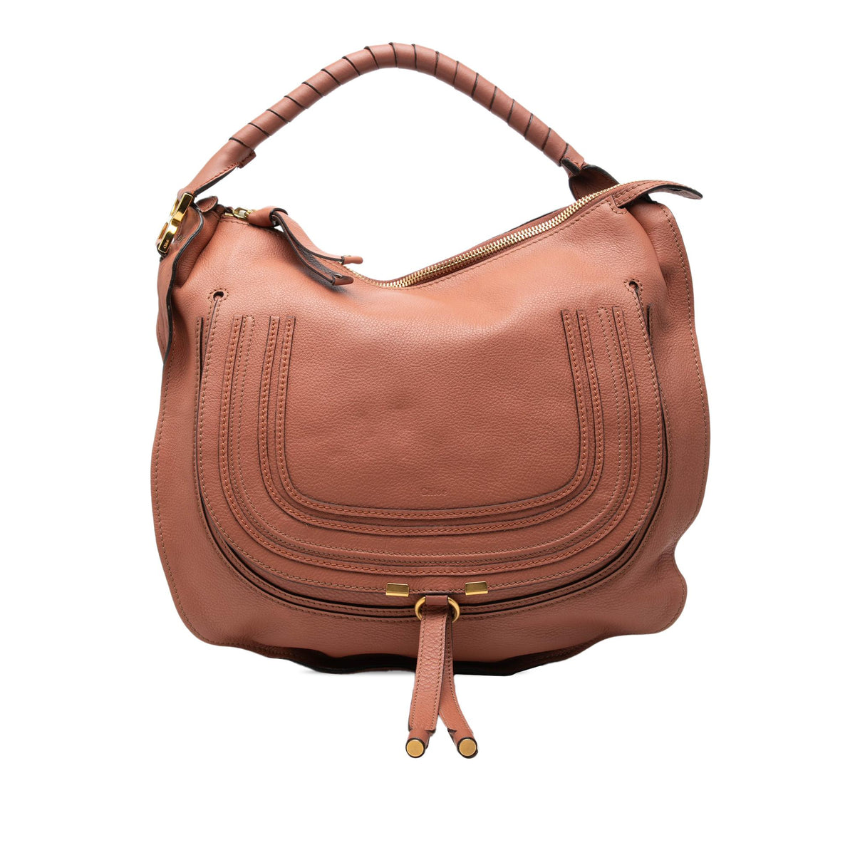 Chloe Large Pebbled Calfskin Marcie Hobo