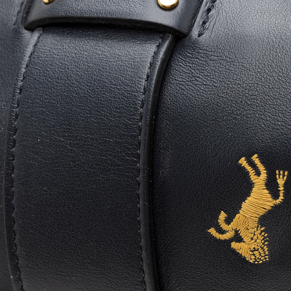 Chloe Leather Embroidered Little Horses Tao Tote