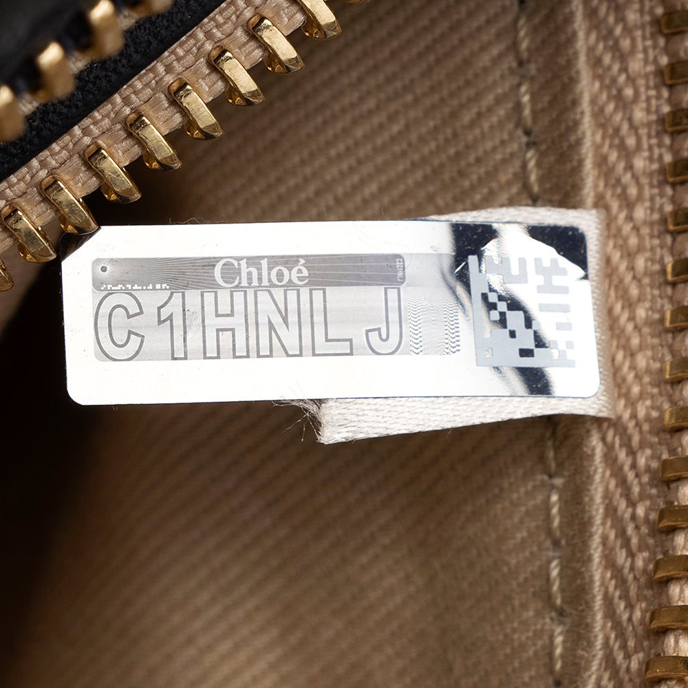 Chloe Leather Embroidered Little Horses Tao Tote