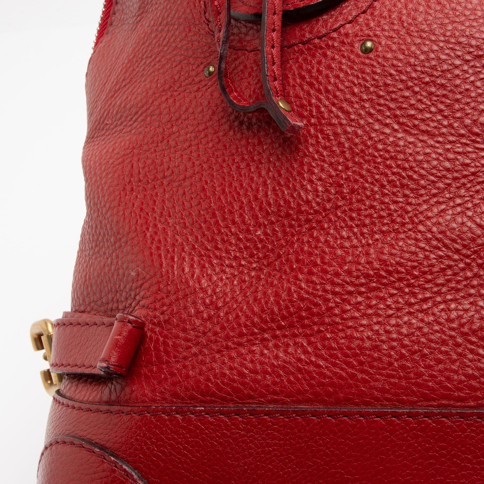 Chloe Leather Paddington Dome Satchel (SHF-cx83UC)