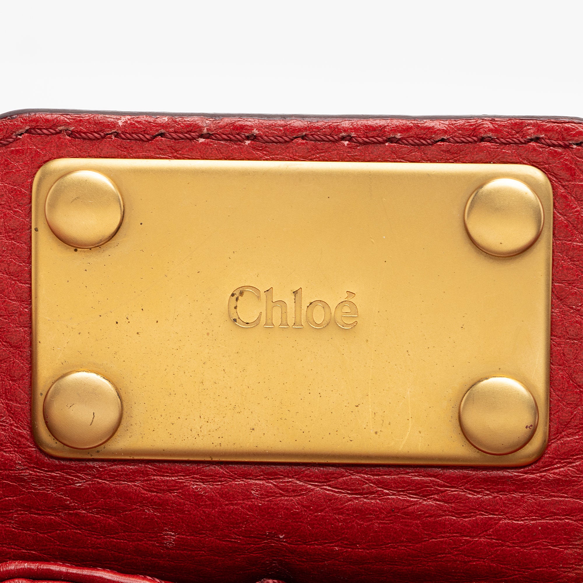 Chloe Leather Paddington Dome Satchel (SHF-cx83UC)