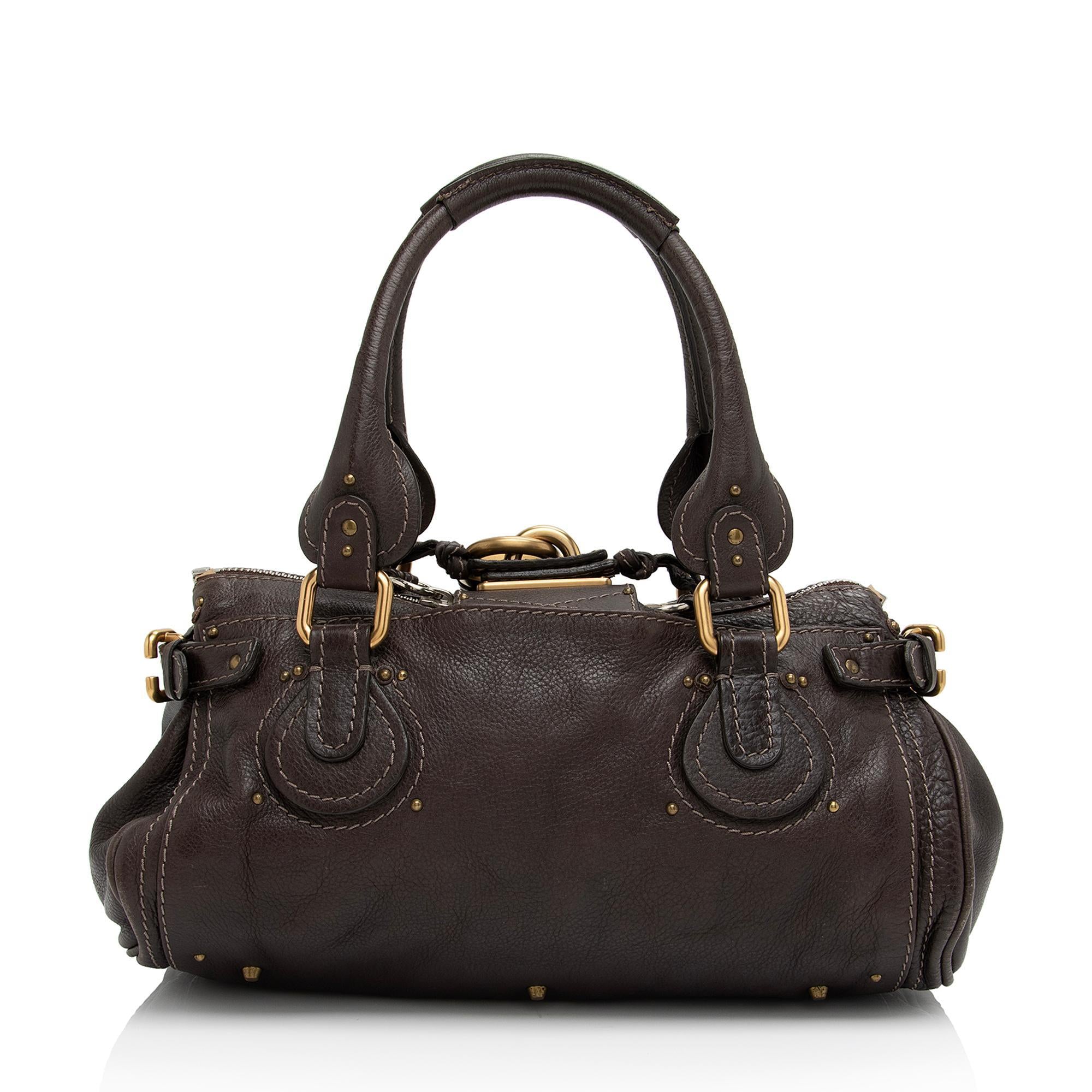 Chloe Leather Paddington Medium Satchel (SHF-j2irxU)