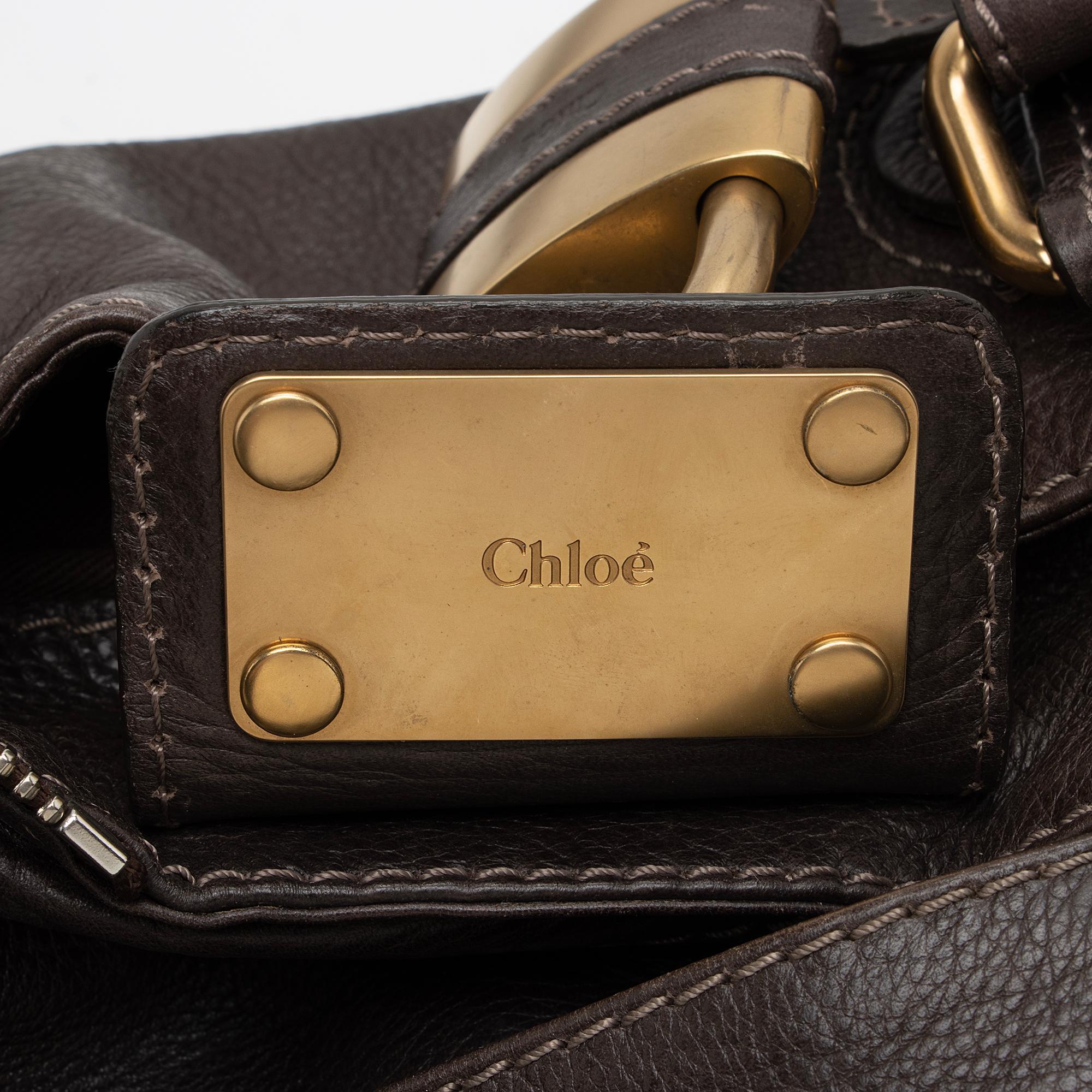 Chloe Leather Paddington Medium Satchel (SHF-j2irxU)