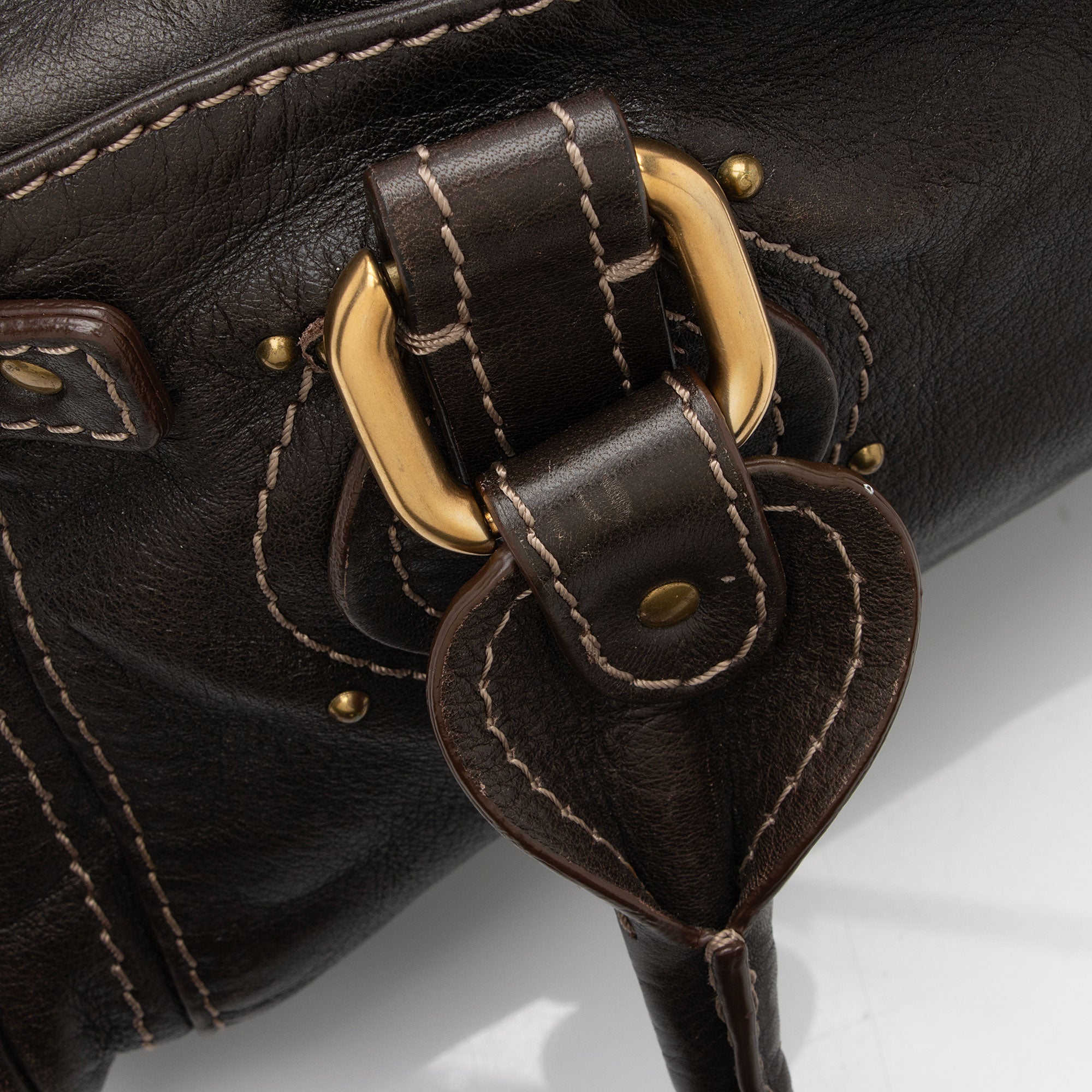 Chloe Leather Paddington Medium Satchel (SHF-J9sFs2)