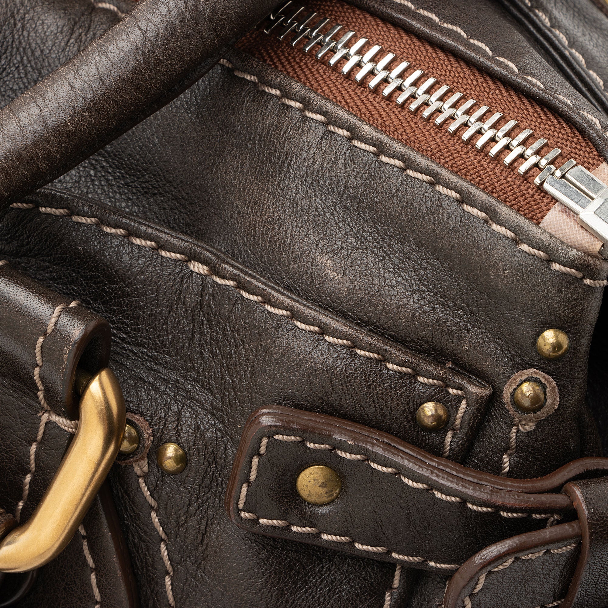 Chloe Leather Paddington Medium Satchel (SHF-J9sFs2)