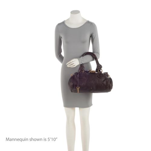 Chloe Leather Paddington Medium Satchel (SHF-J9sFs2)